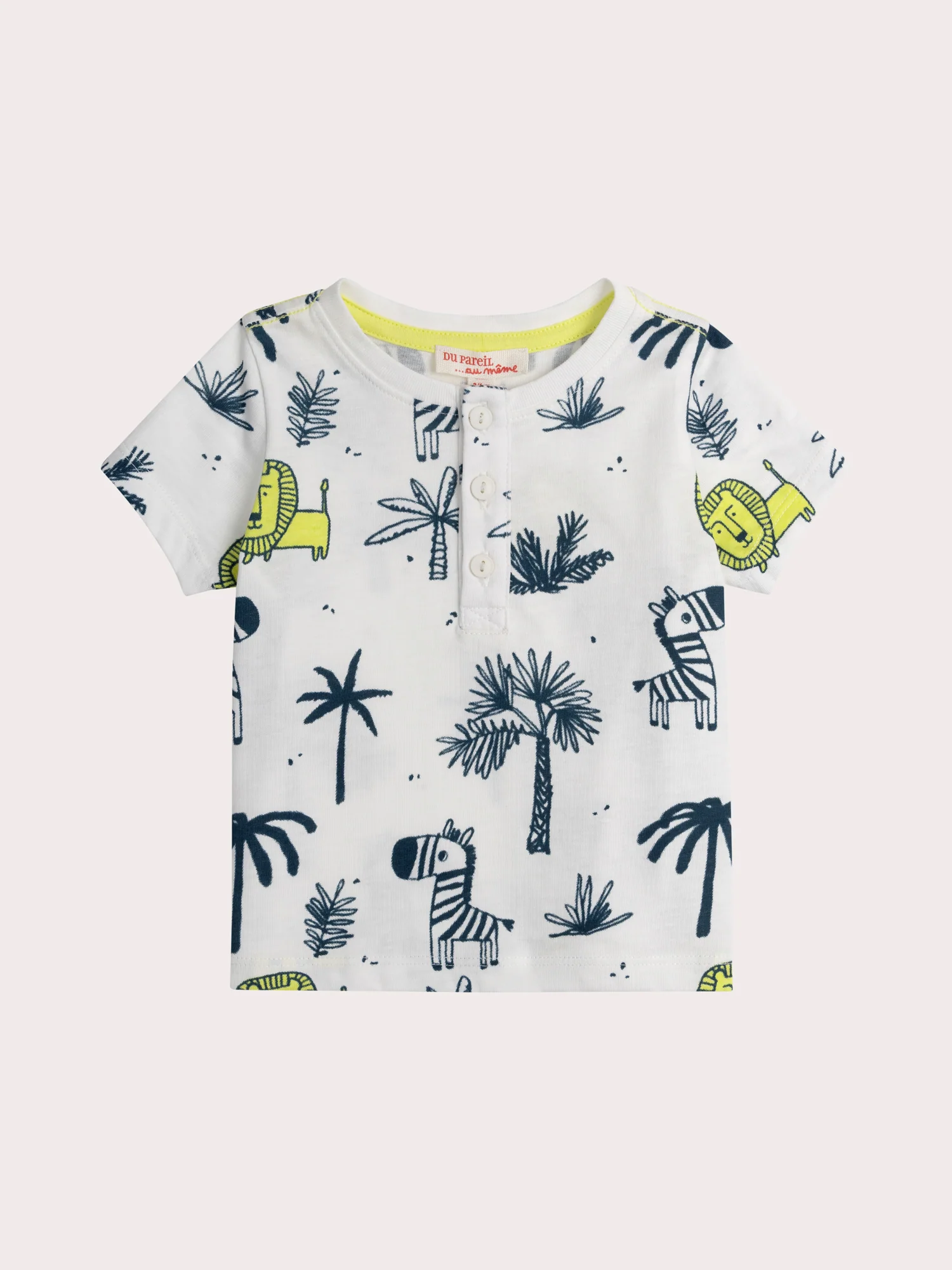 T-shirt col tunisien pour bébé garçon