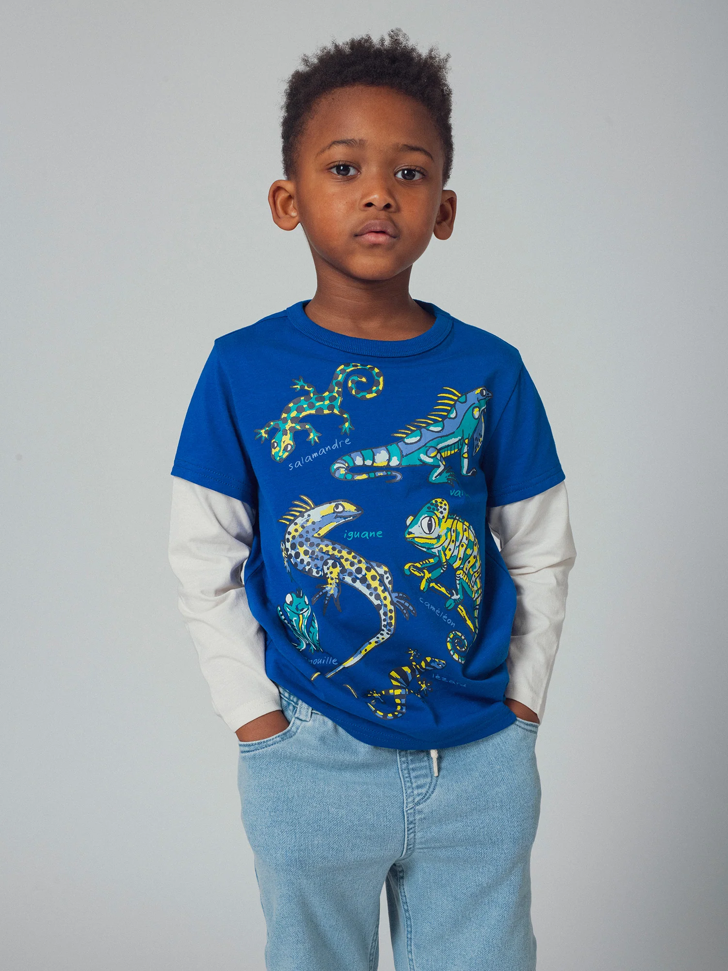 T-shirt double manches animation reptiles - Image 2