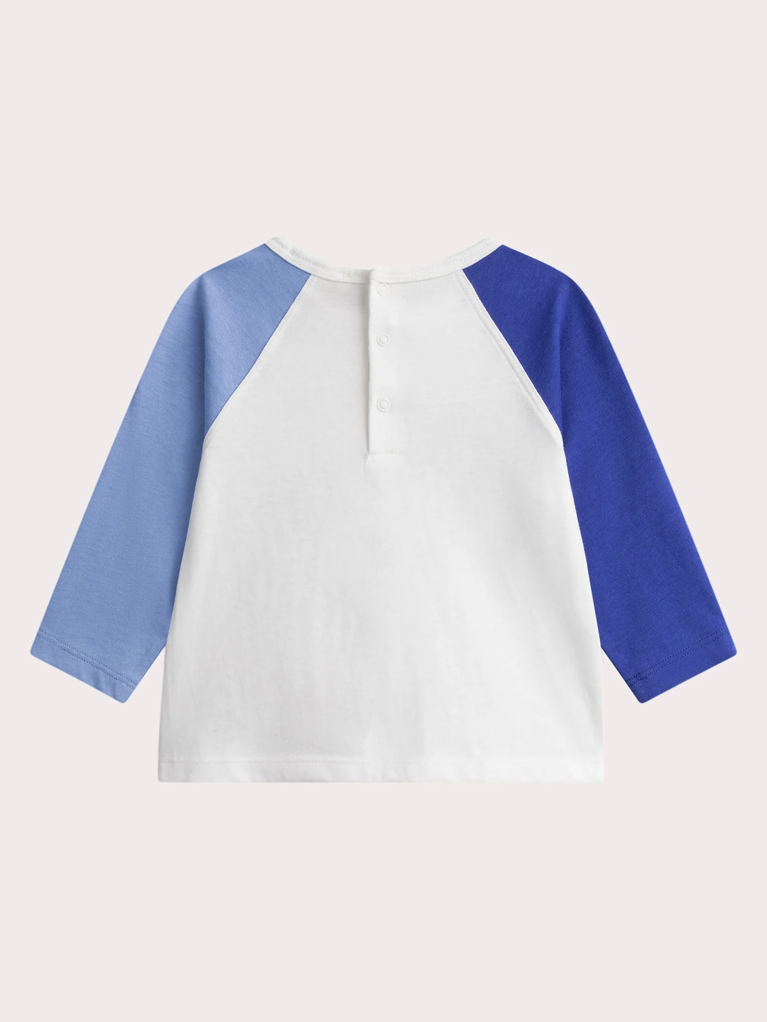 T-shirt écru et bleu pour bébé garçon - Image 3