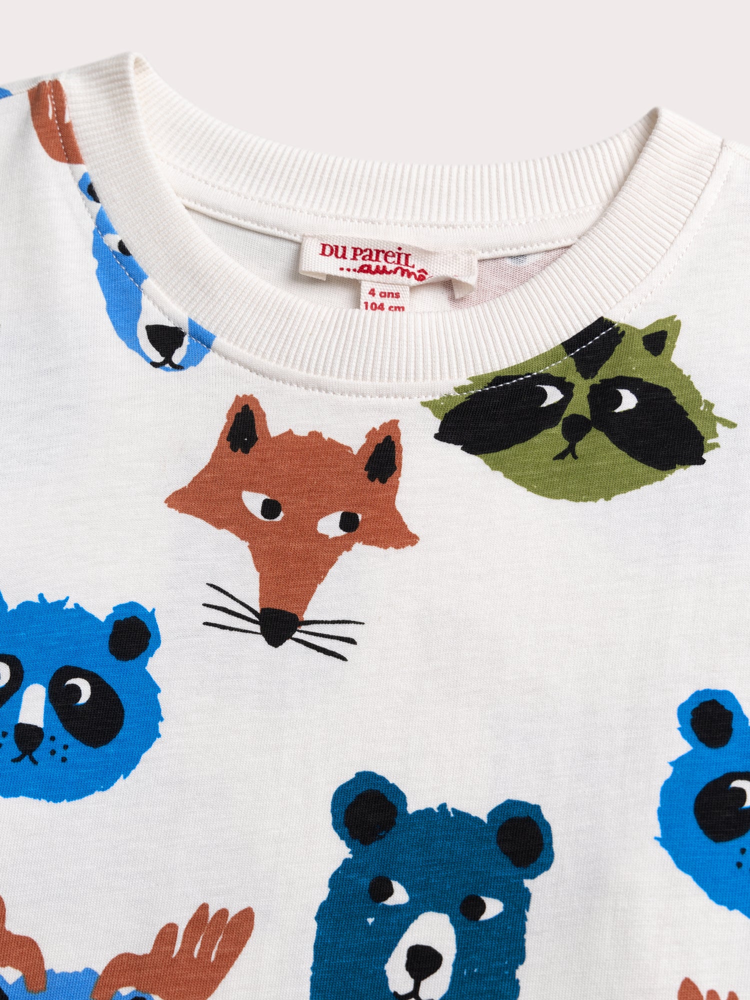 T-shirt écru imprimé animaux de la forêt - Image 3