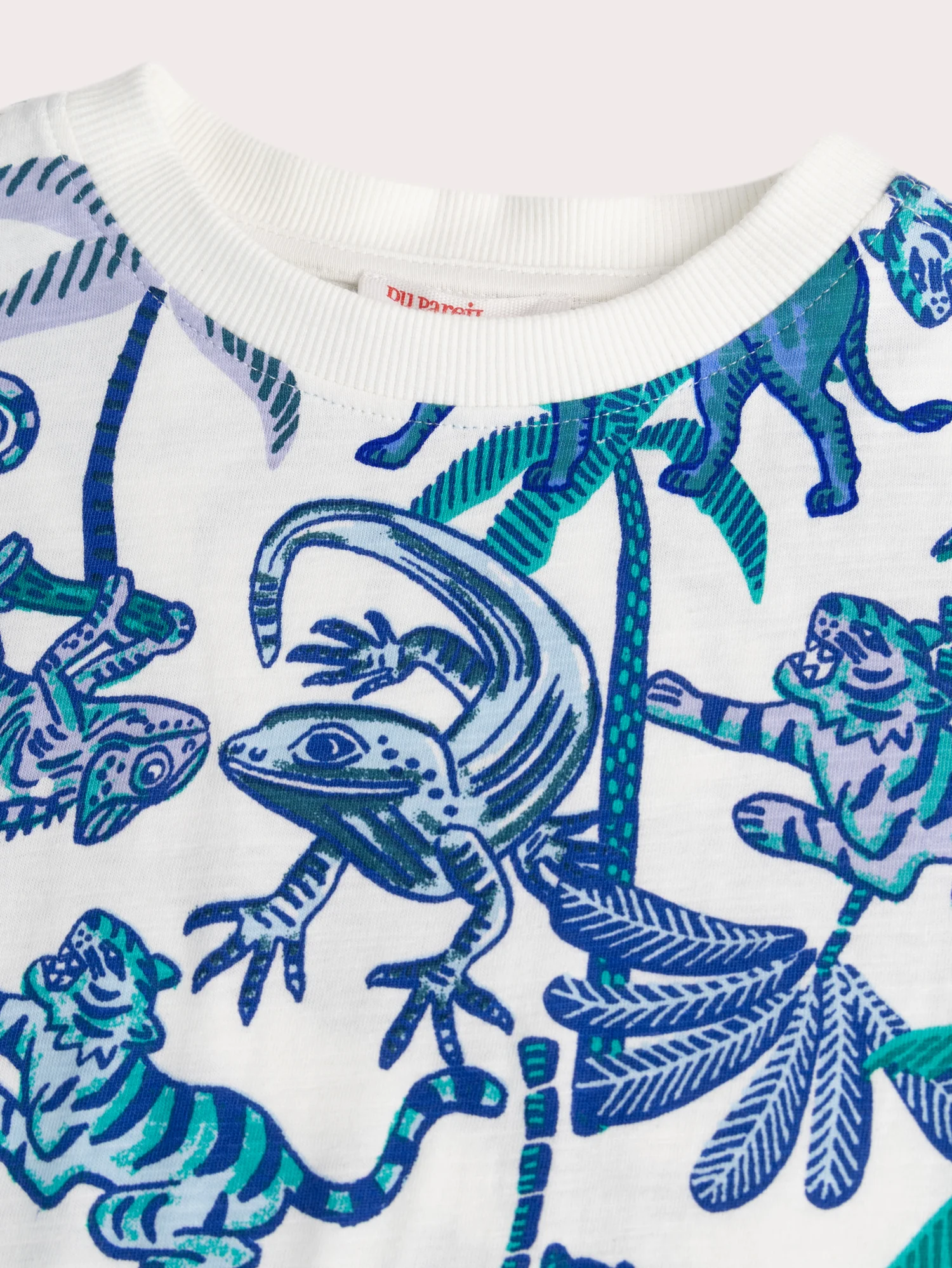 T-shirt écru imprimé jungle - Image 3