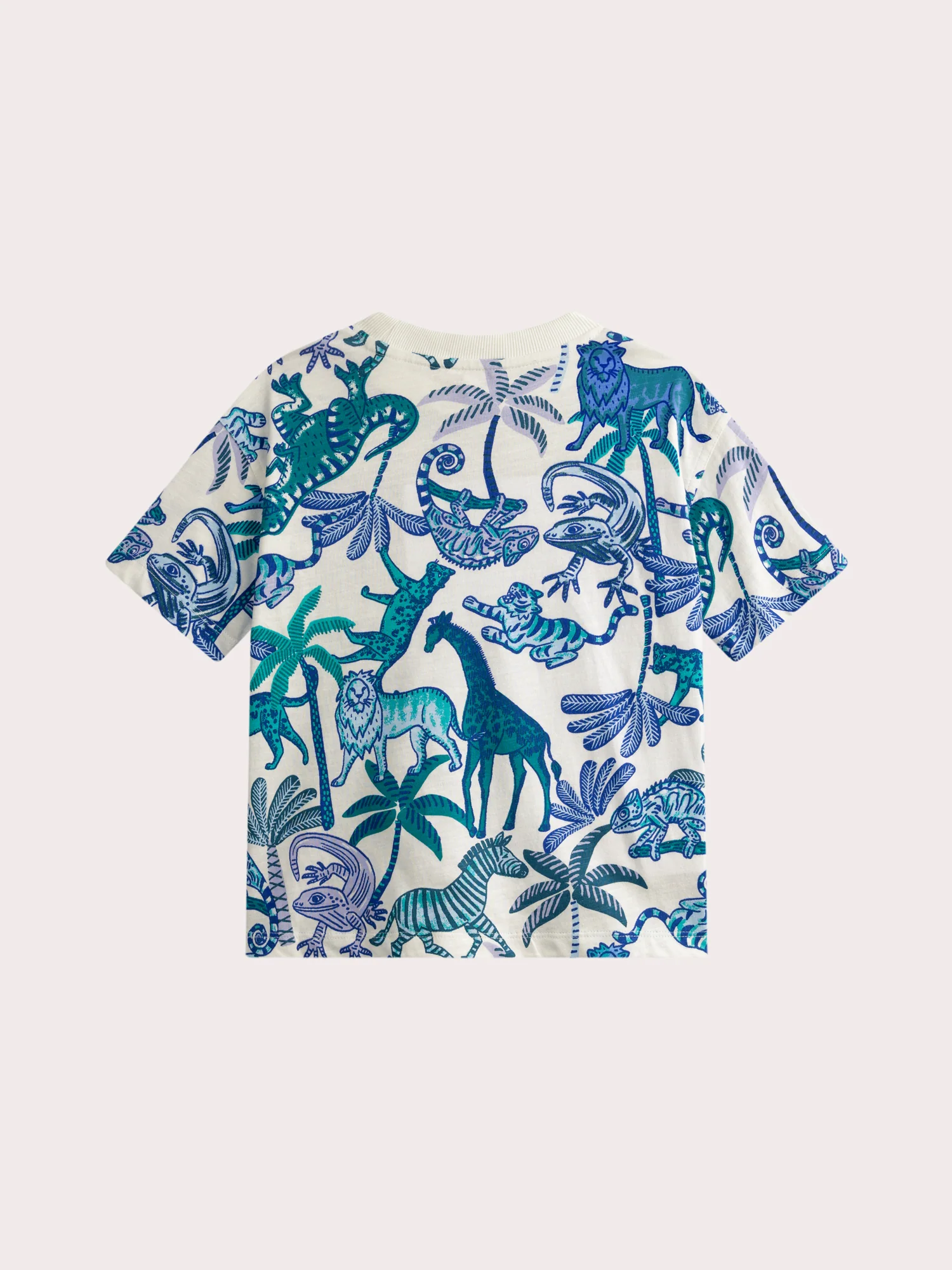 T-shirt écru imprimé jungle - Image 4