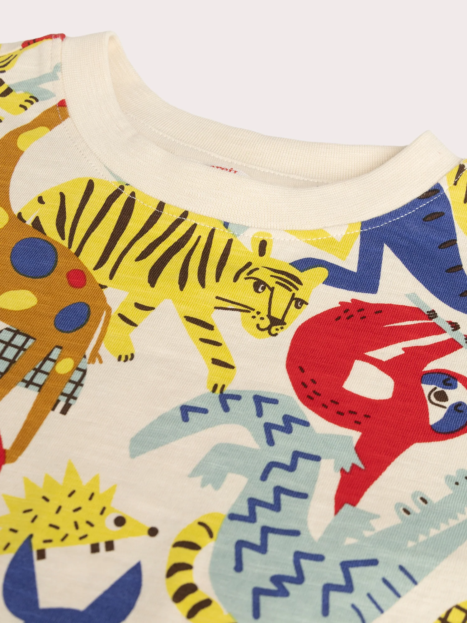 T-shirt écru imprimé jungle pour garçon - Image 2