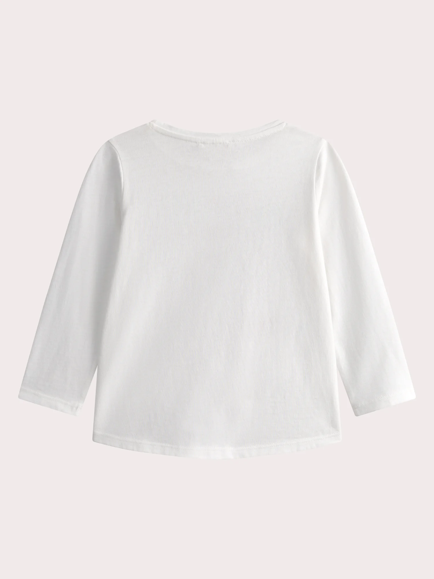T-shirt écru manches longues animation léopard - Image 3