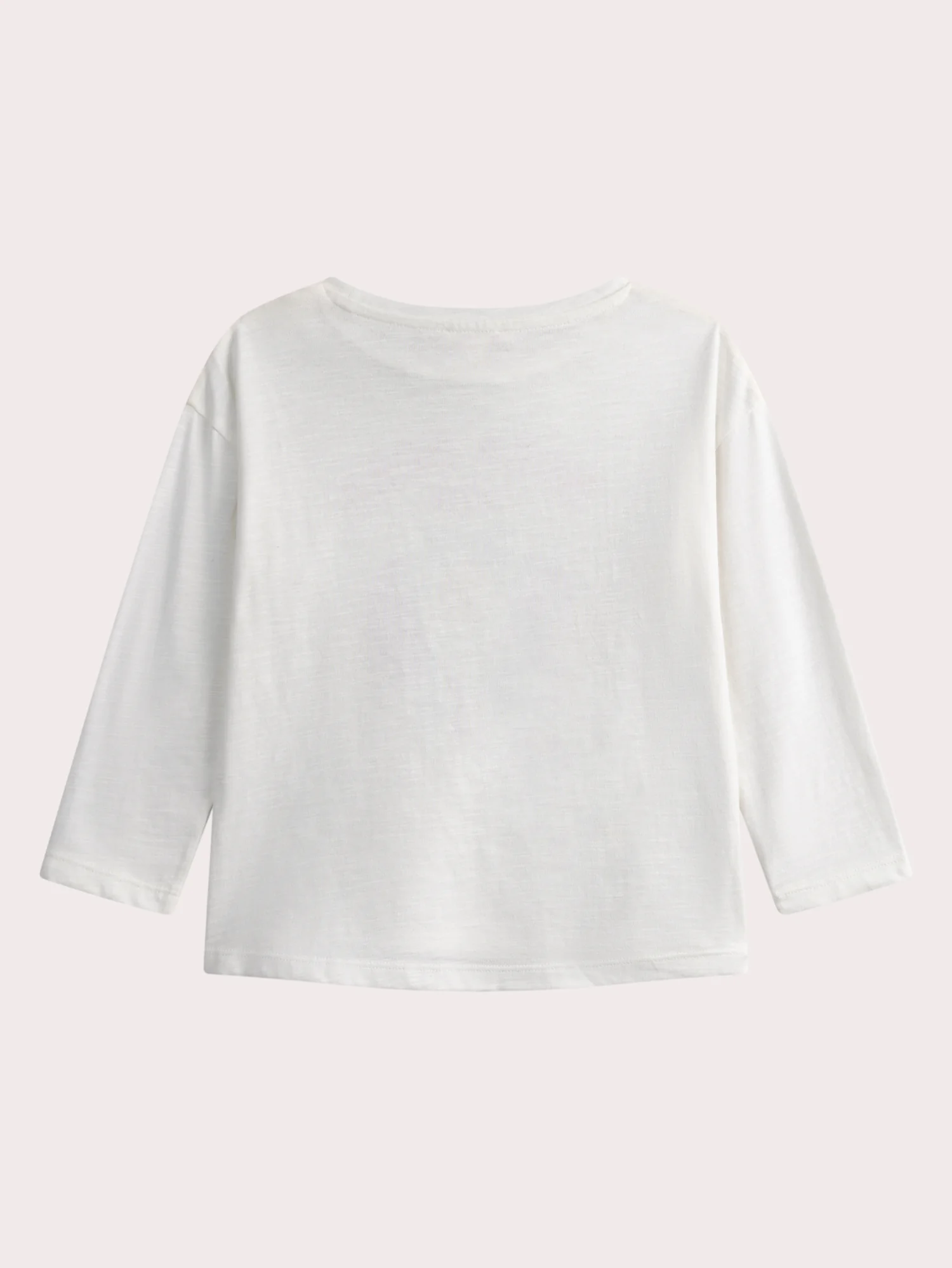 T-shirt écru manches longues animation perroquet - Image 3