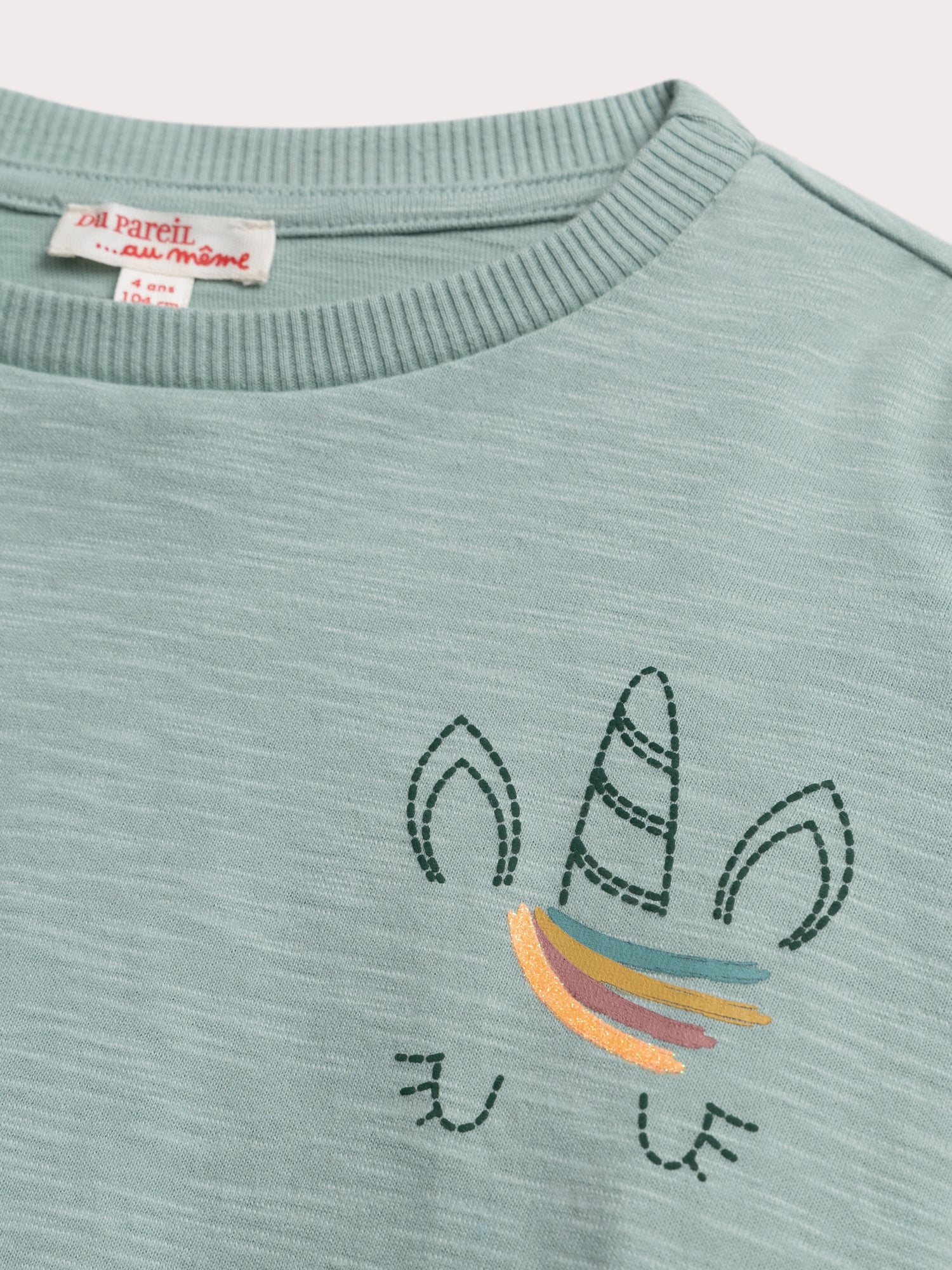 T-shirt épais manches longues avec animation licorne - Image 2