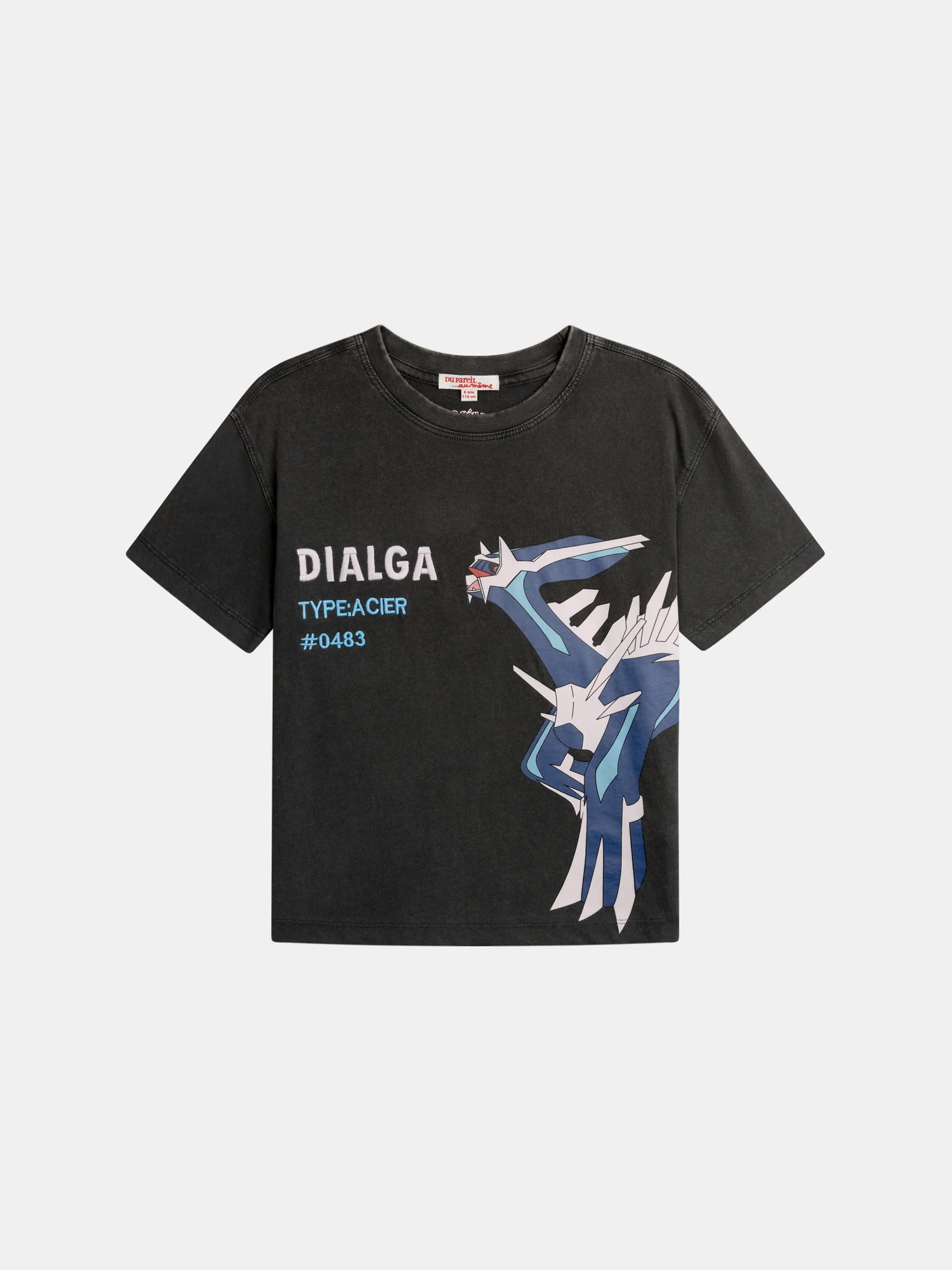 T-shirt gris animation Pokémon Dialga - Image 4