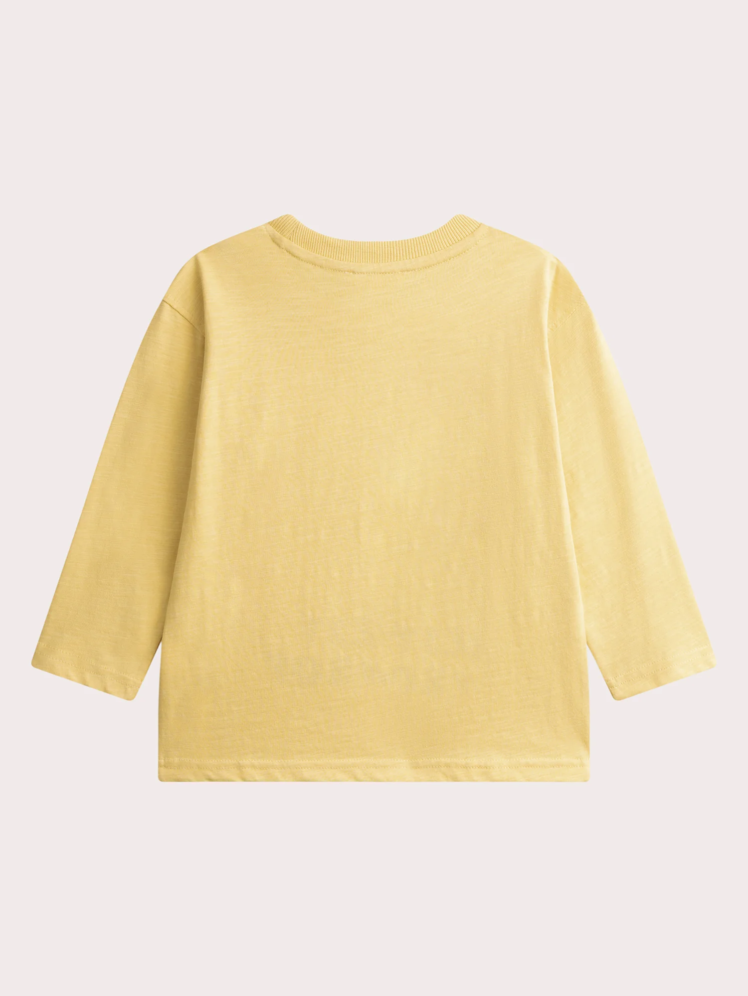 T-shirt jaune pale manches longues animation cowboy - Image 3