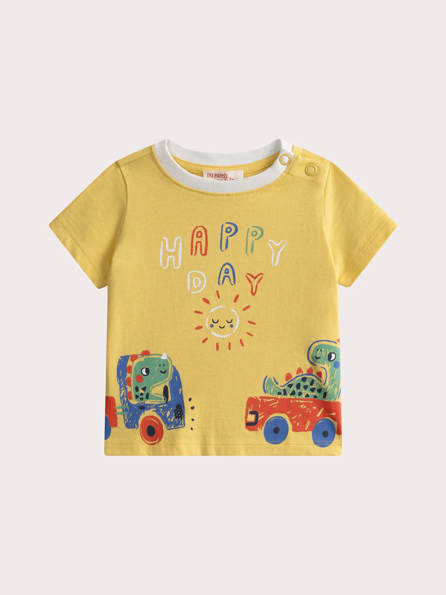 T-shirt jaune pour bébé garçon