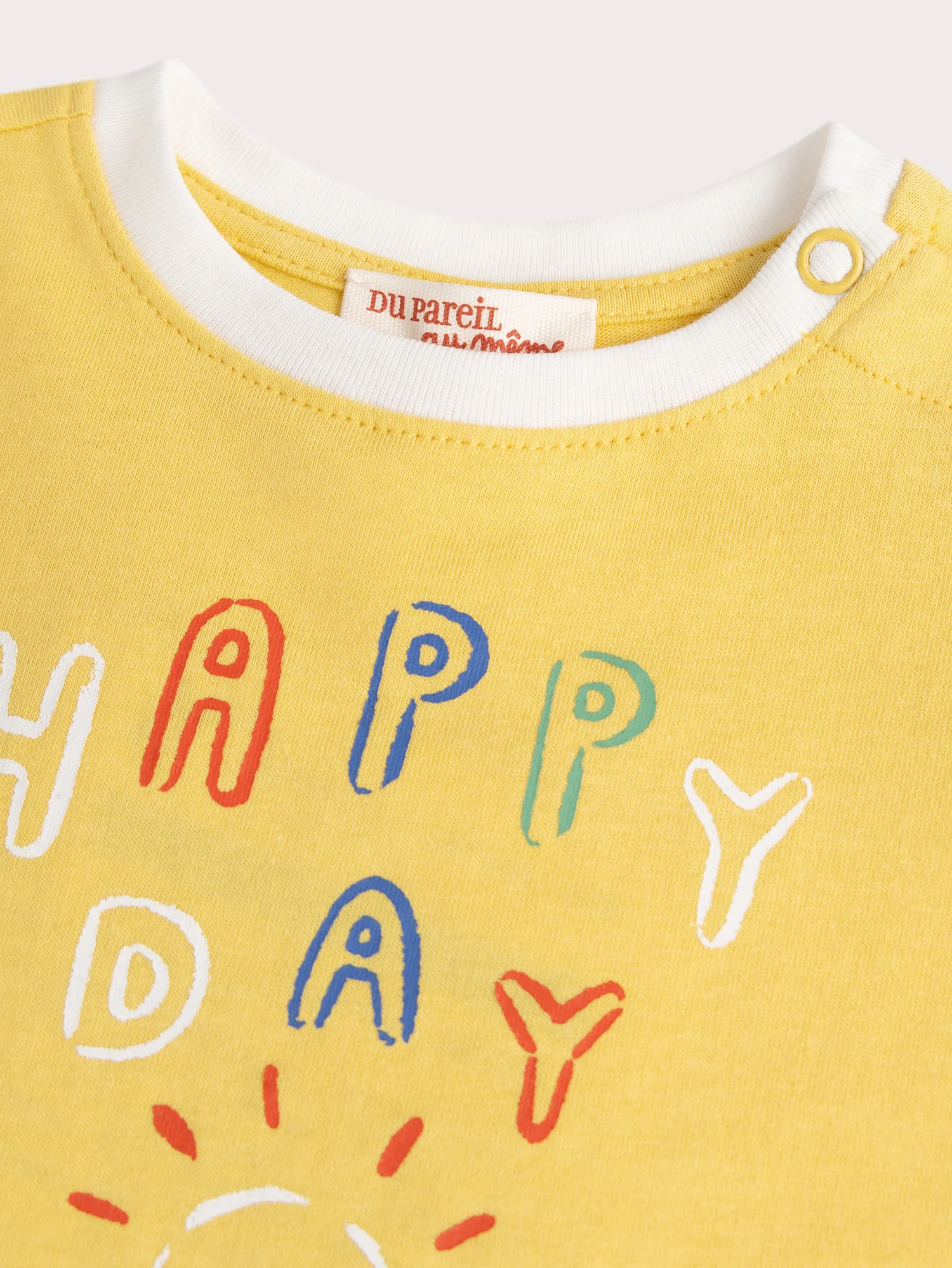 T-shirt jaune pour bébé garçon - Image 2