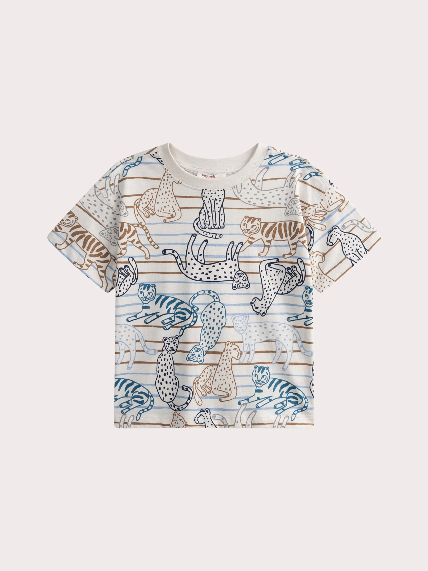 T-shirt manches courtes imprimé en jersey flammé