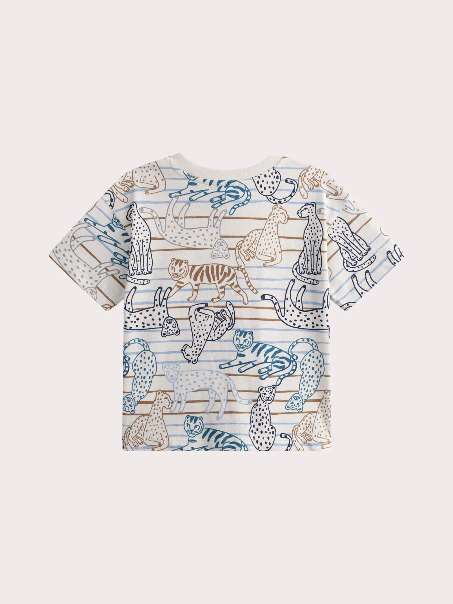 T-shirt manches courtes imprimé en jersey flammé - Image 3
