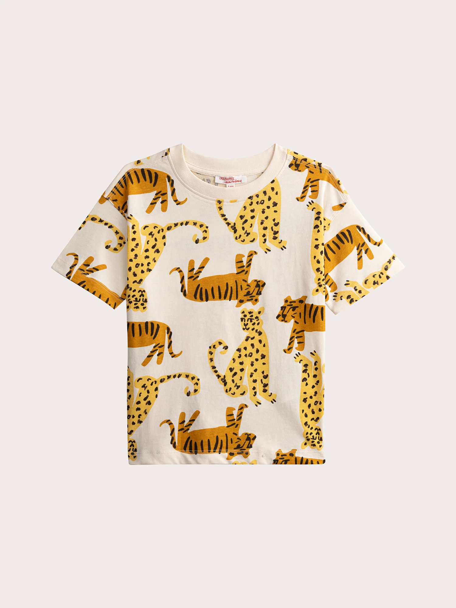 T-shirt manches courtes imprimé félins