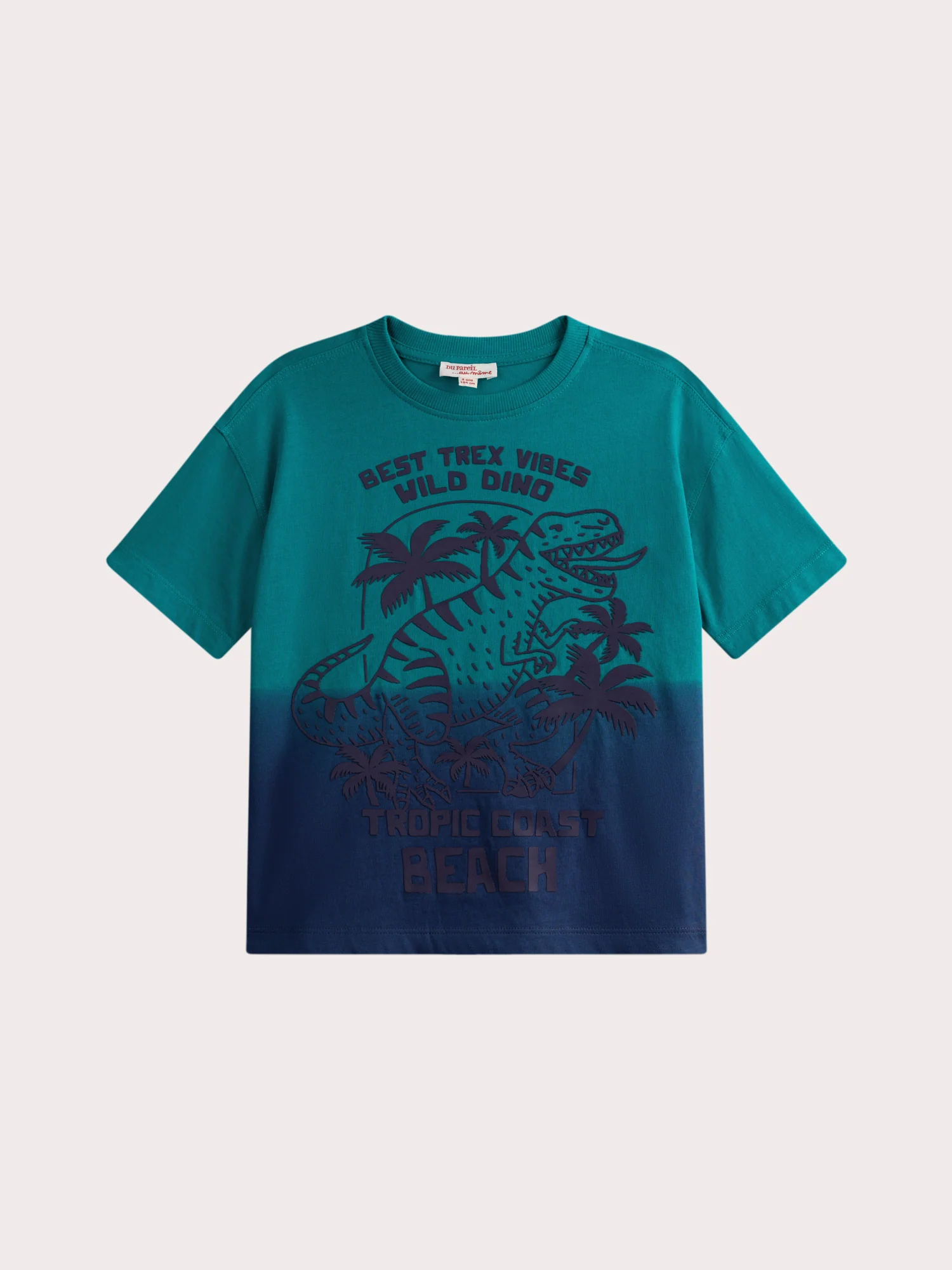 T-shirt manches courtes tye & dye animation dinosaure