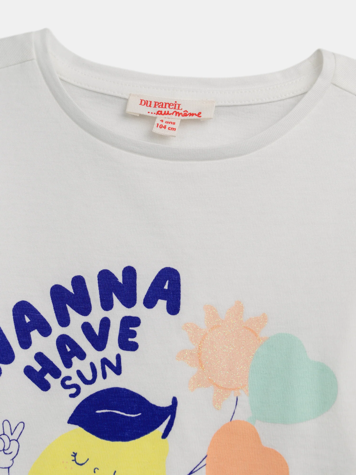 T-shirt manches longues animation citron pour fille - Image 6