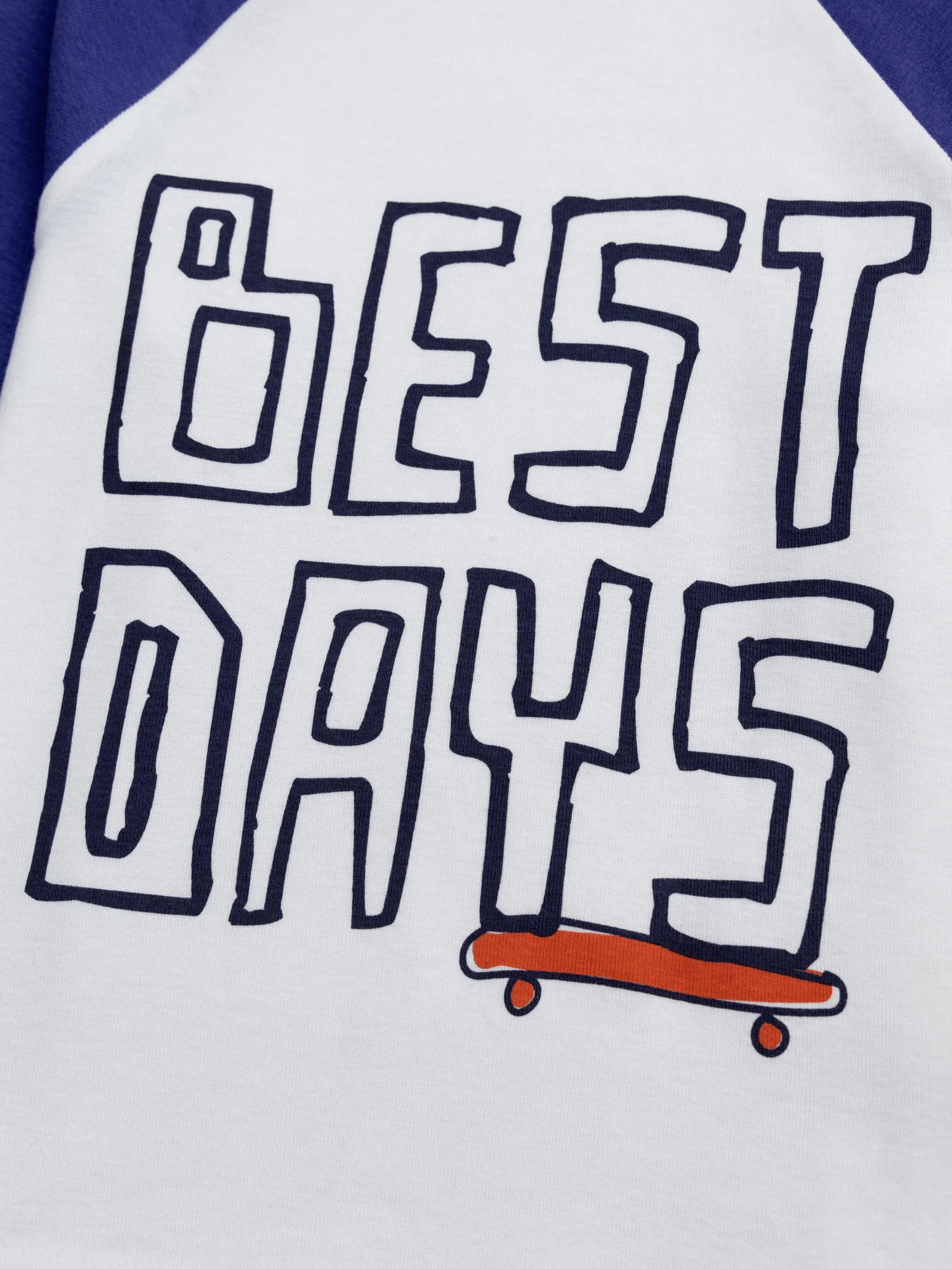 T-shirt manches longues bleu et blanc pour garçon - Image 6
