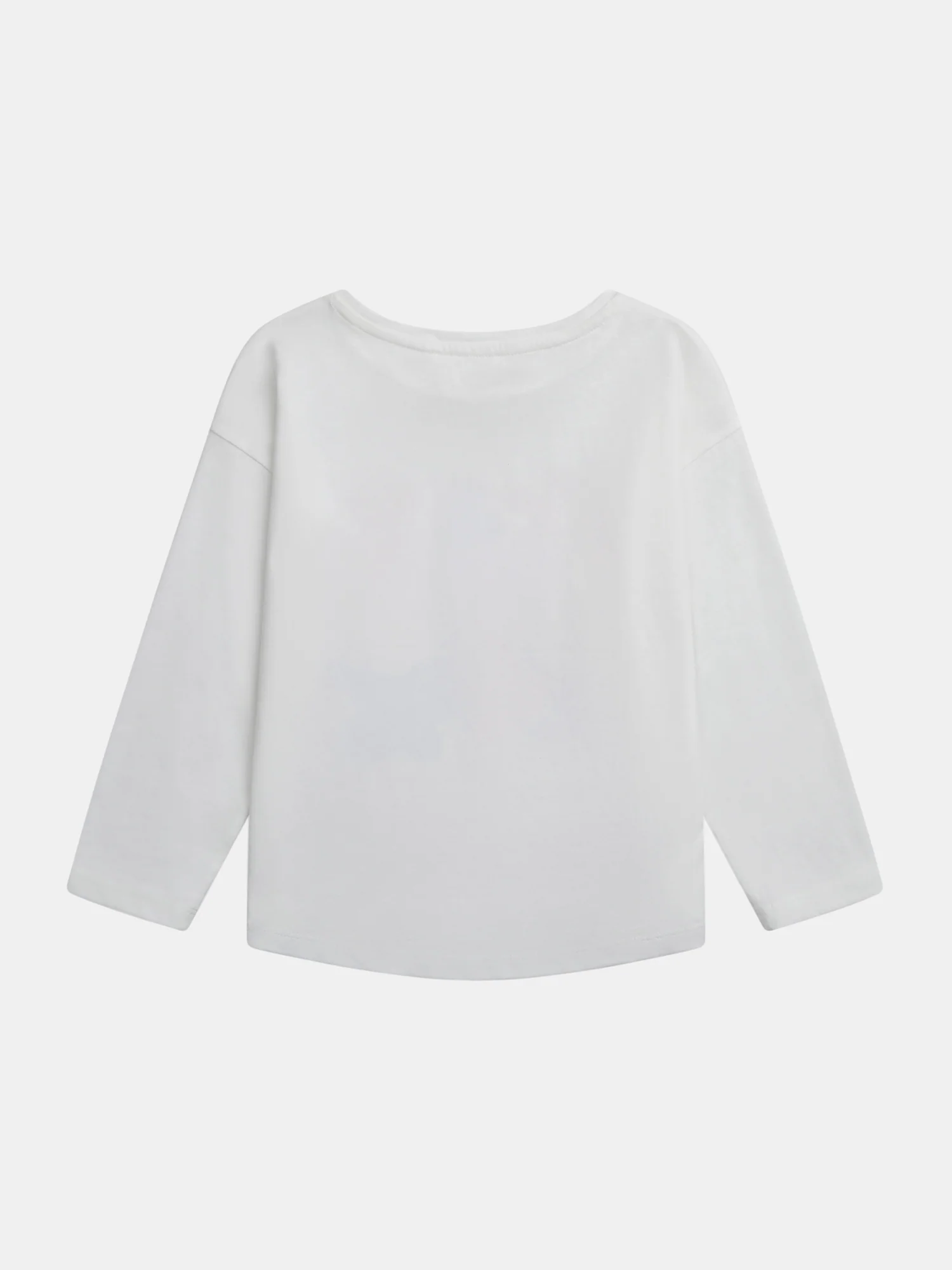 T-shirt manches longues écru et animation colorée pour fille - Image 6