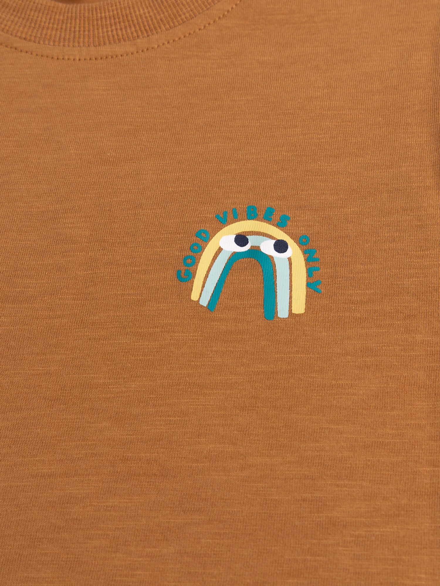 T-shirt marron détail fantaisie - Image 2
