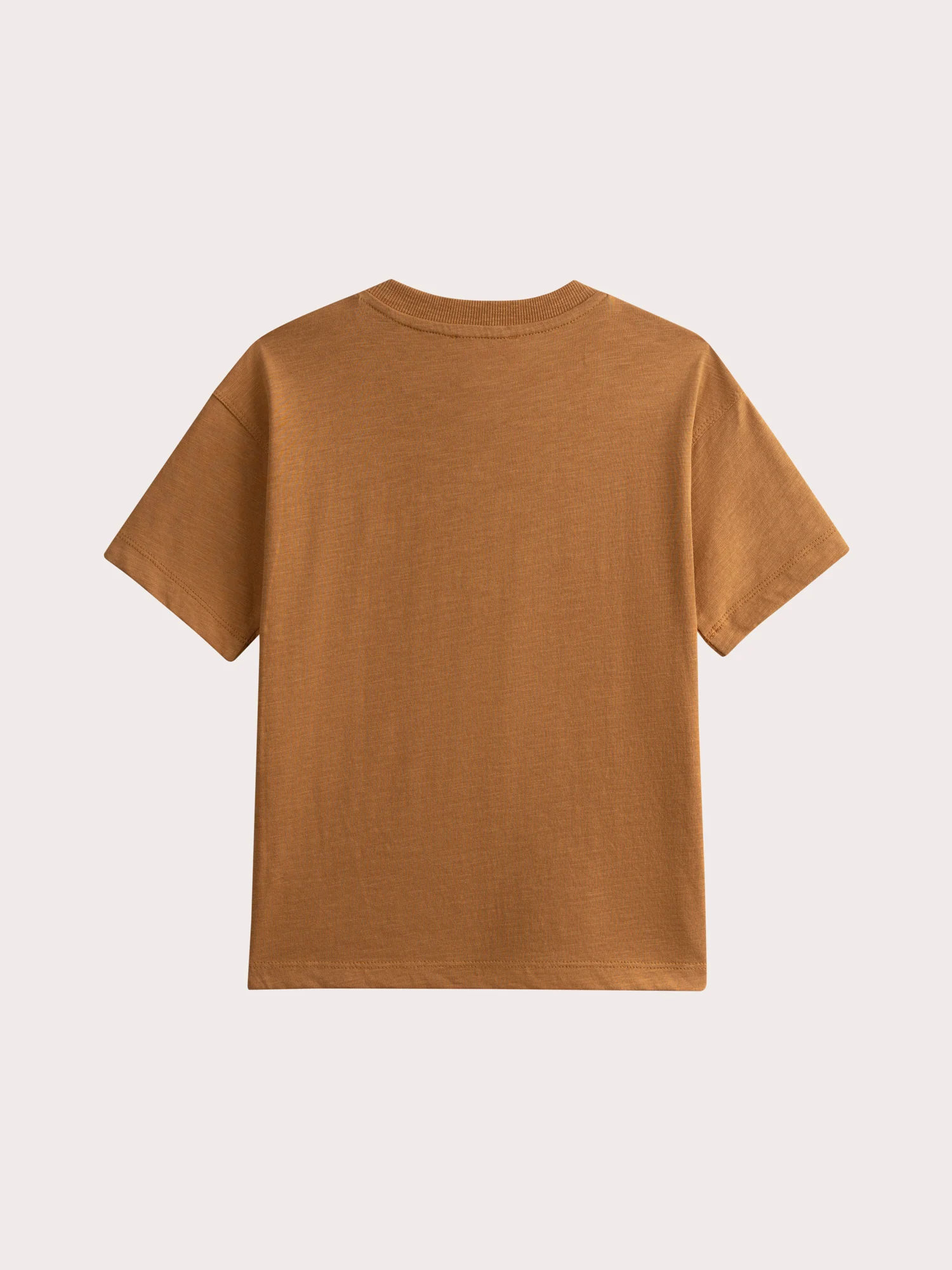 T-shirt marron détail fantaisie - Image 3