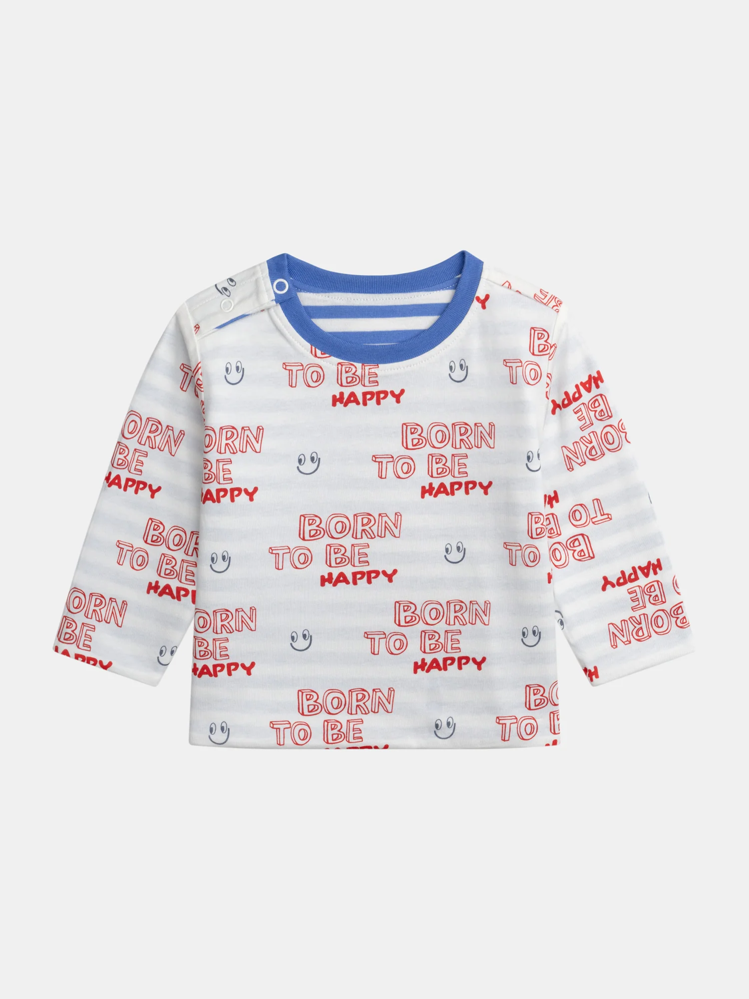 T-shirt réversible motif « BORN TO BE HAPPY » pour bébé garçon - Image 3