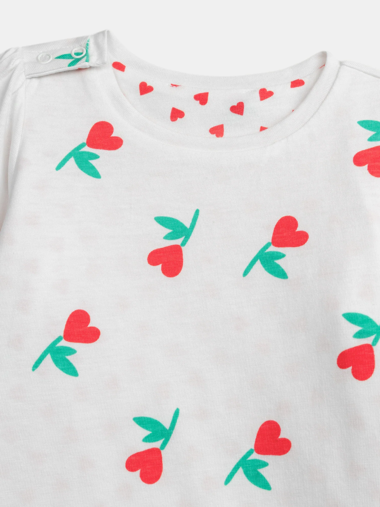 T-shirt réversible motif cœur pour bébé fille - Image 7