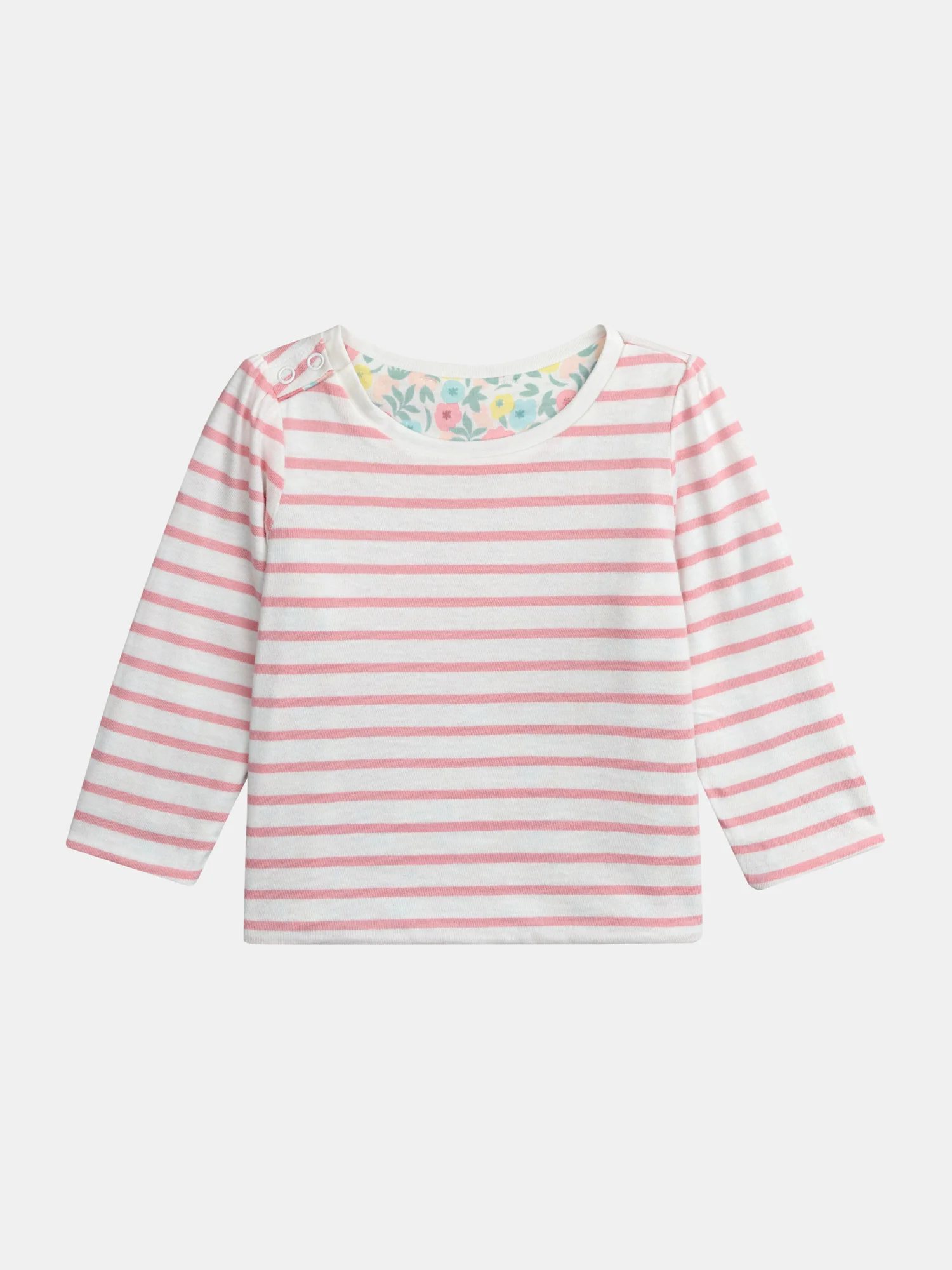 T-shirt réversible motif fleurs pastel pour bébé fille - Image 6