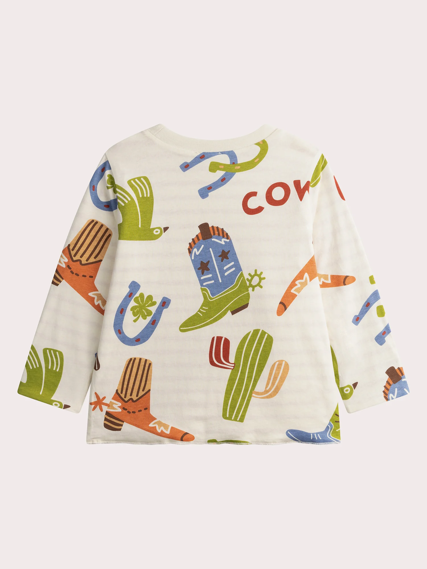 T-shirt réversible rayé et imprimé cowboy - Image 5