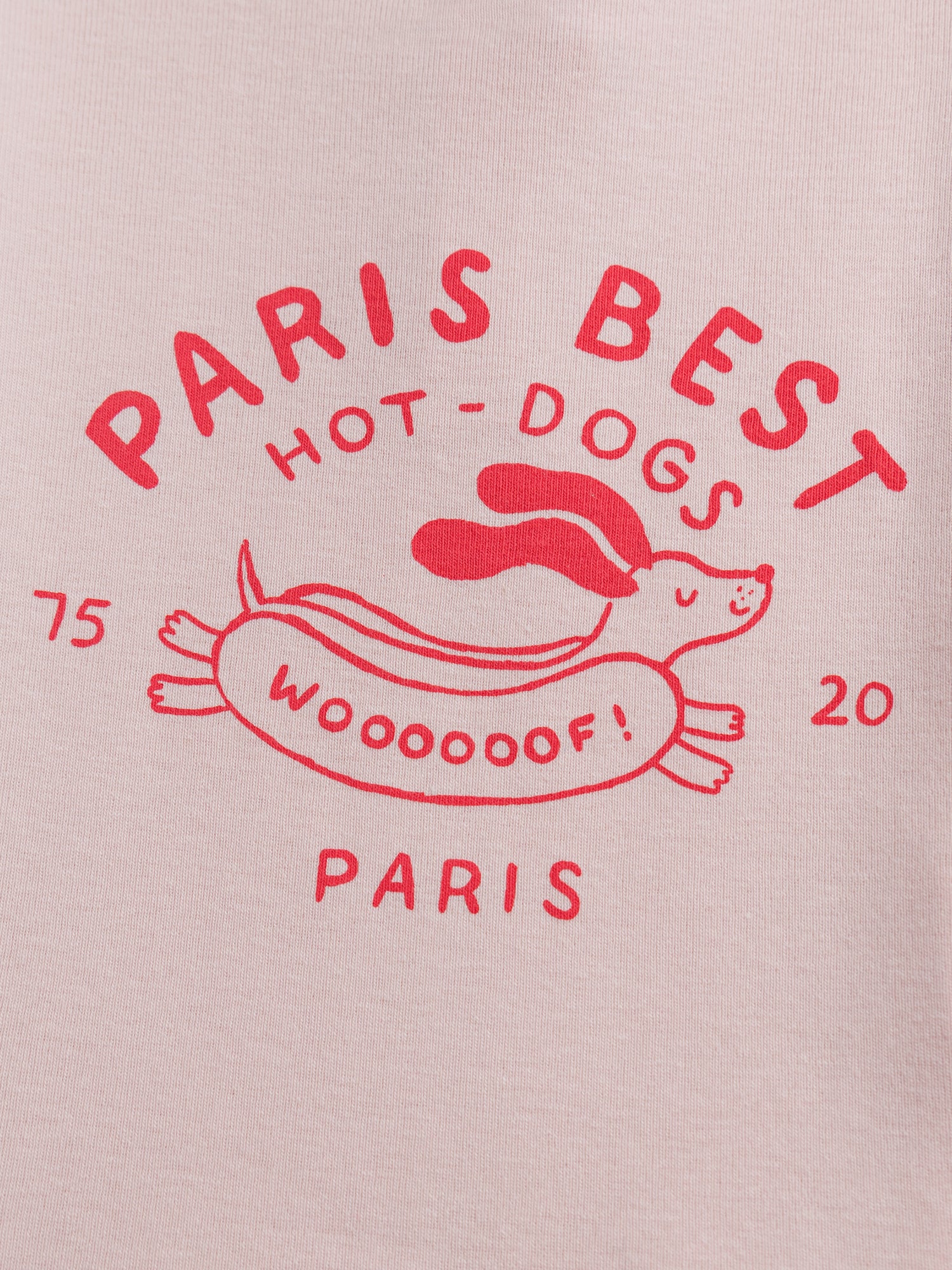 T-shirt rose motif "Paris Hot-Dogs" pour bébé fille - Image 4