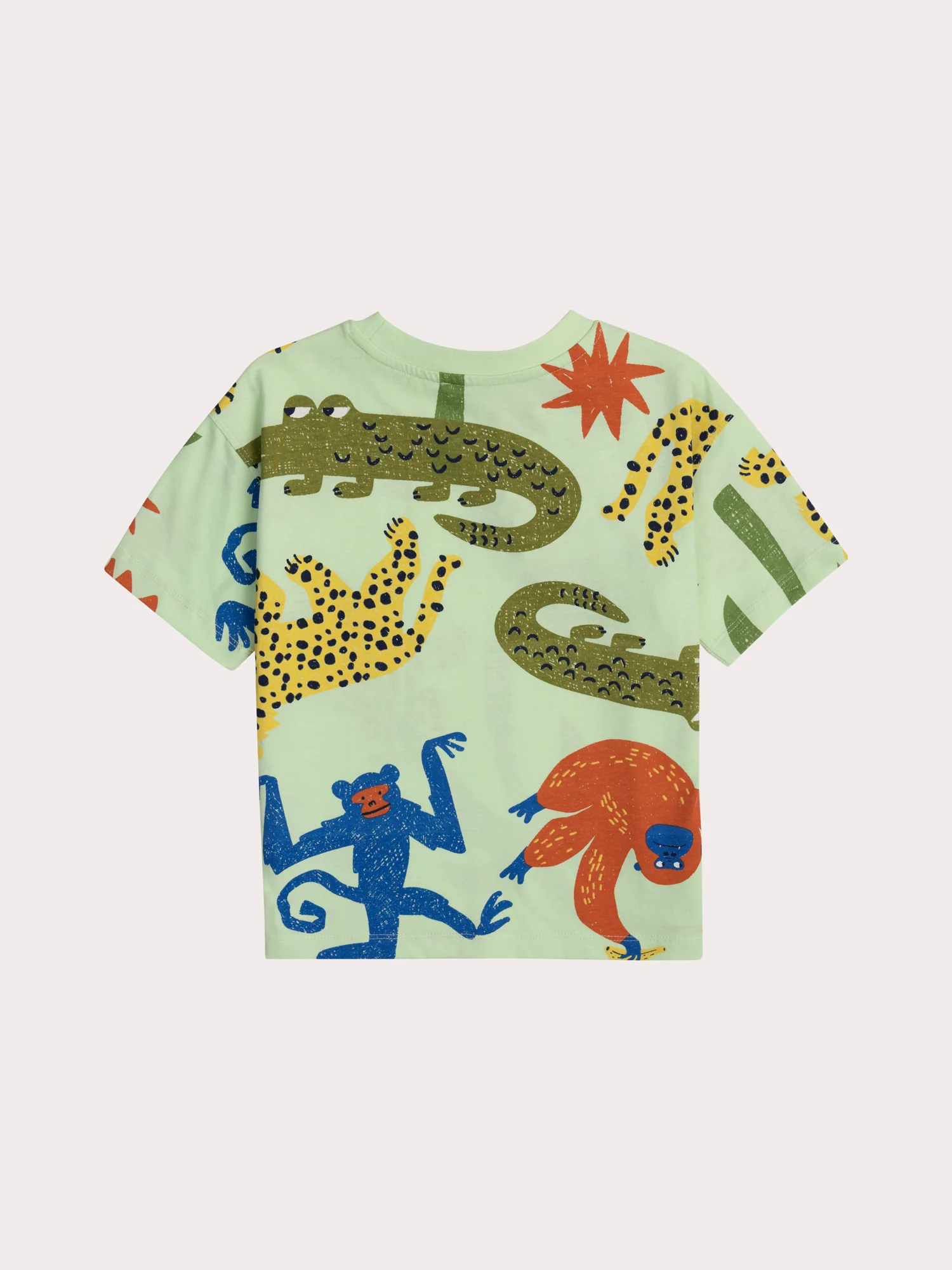 T-shirt vert imprimé animalier - Image 3