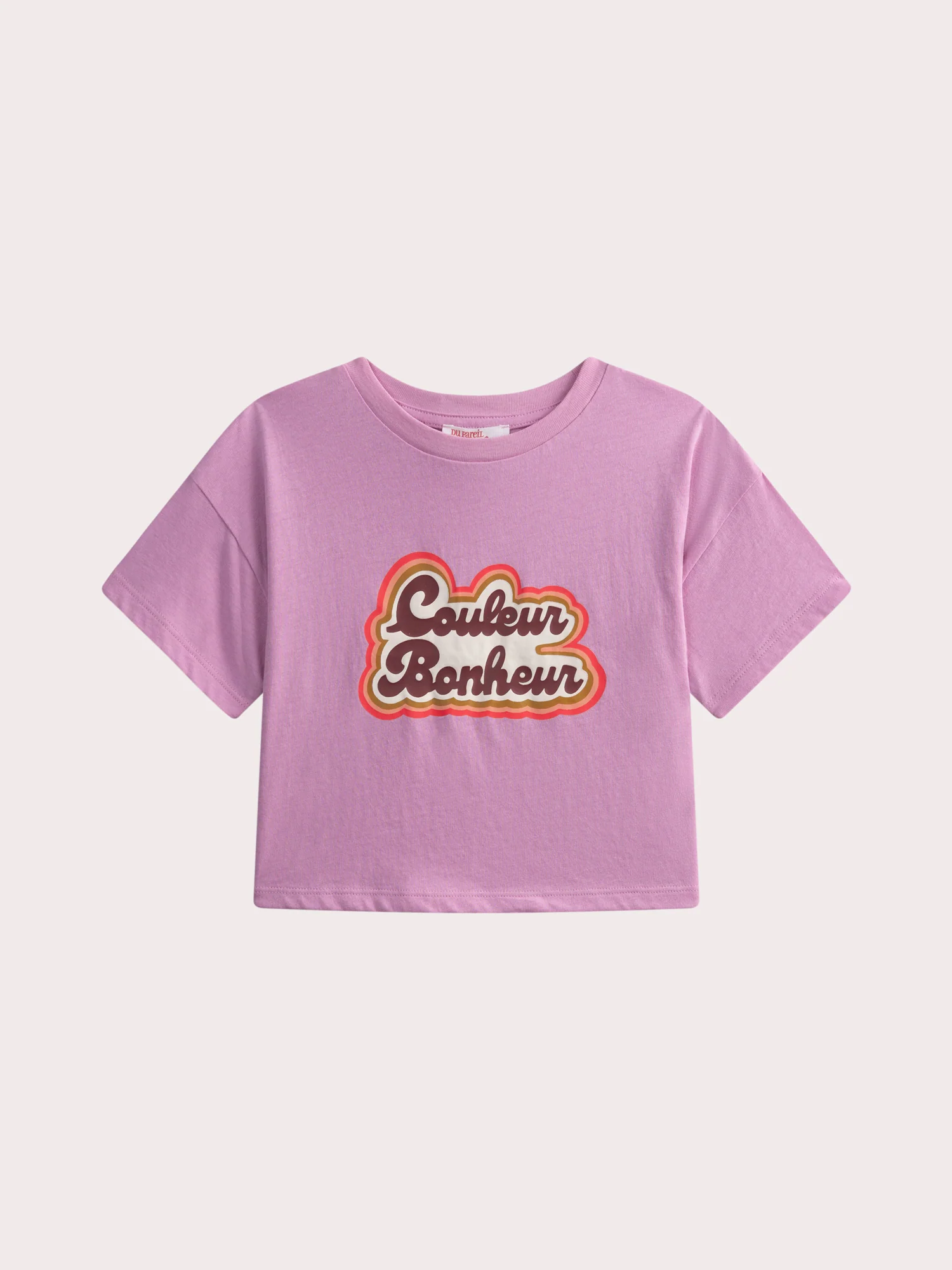 T-shirt violet mere fille pour enfant