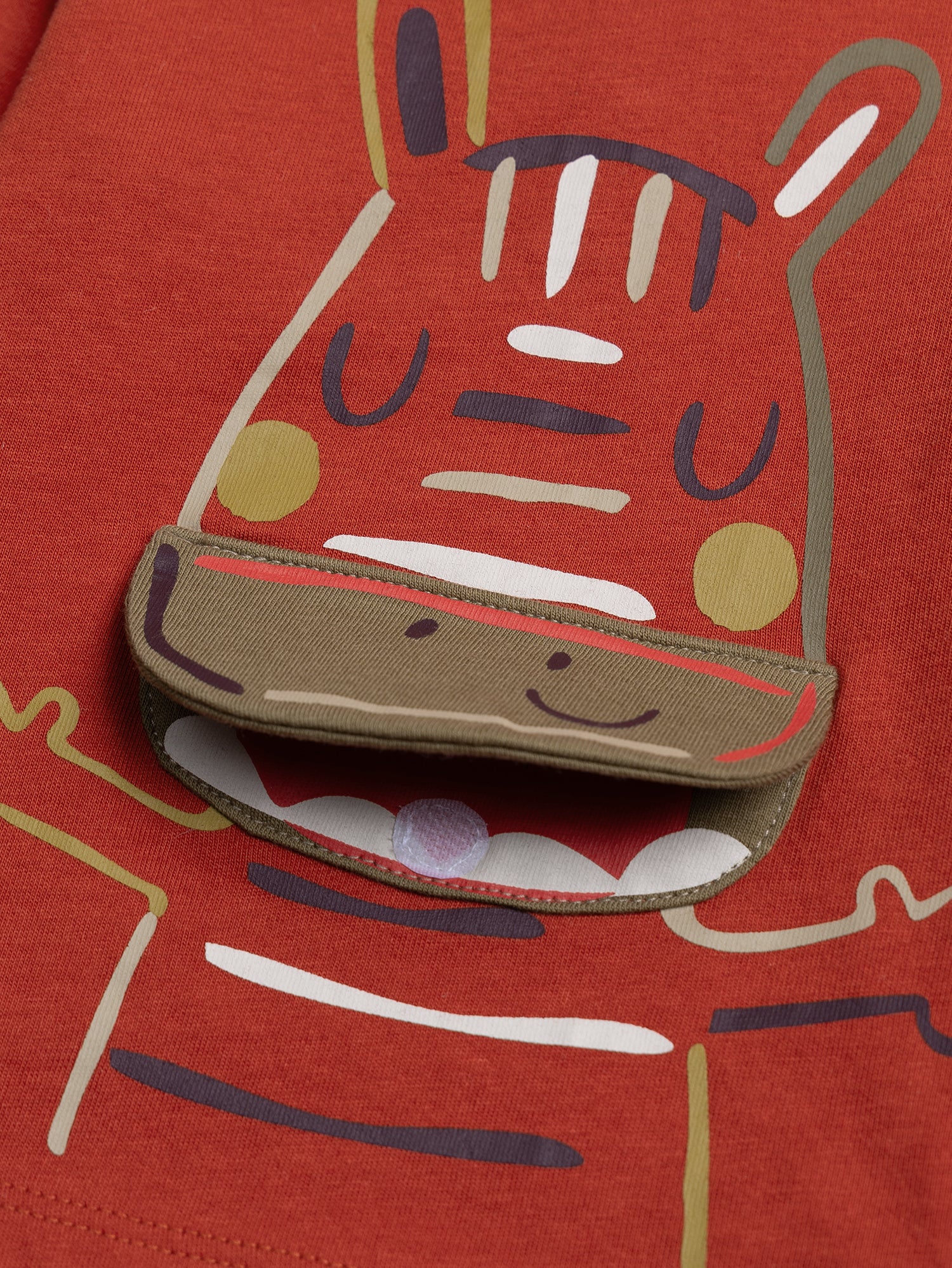 T-shirt zèbre rouge pour bébé garçon - Image 4