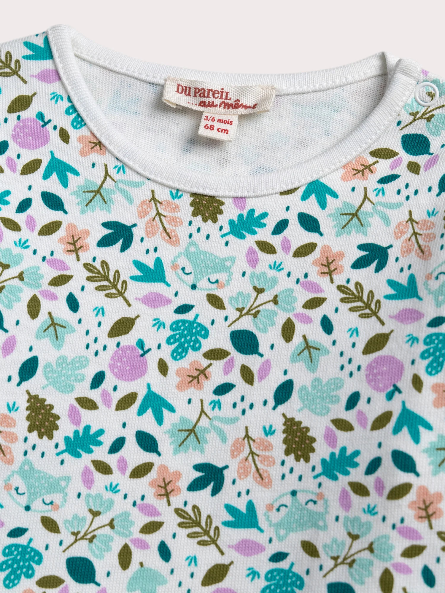 Tee-shirt feuille pour bébé fille - Image 3