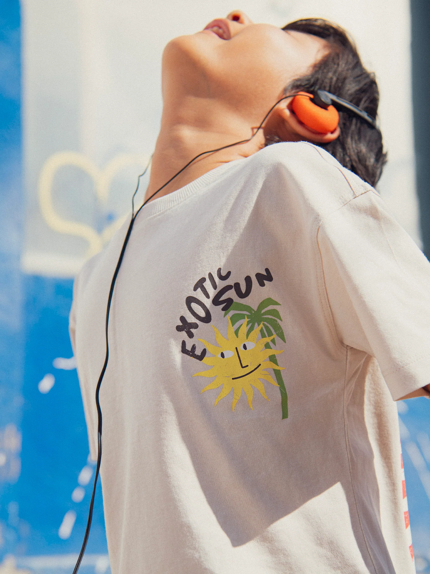 T-shirt beige animation exotic sun pour garçon - Image 2