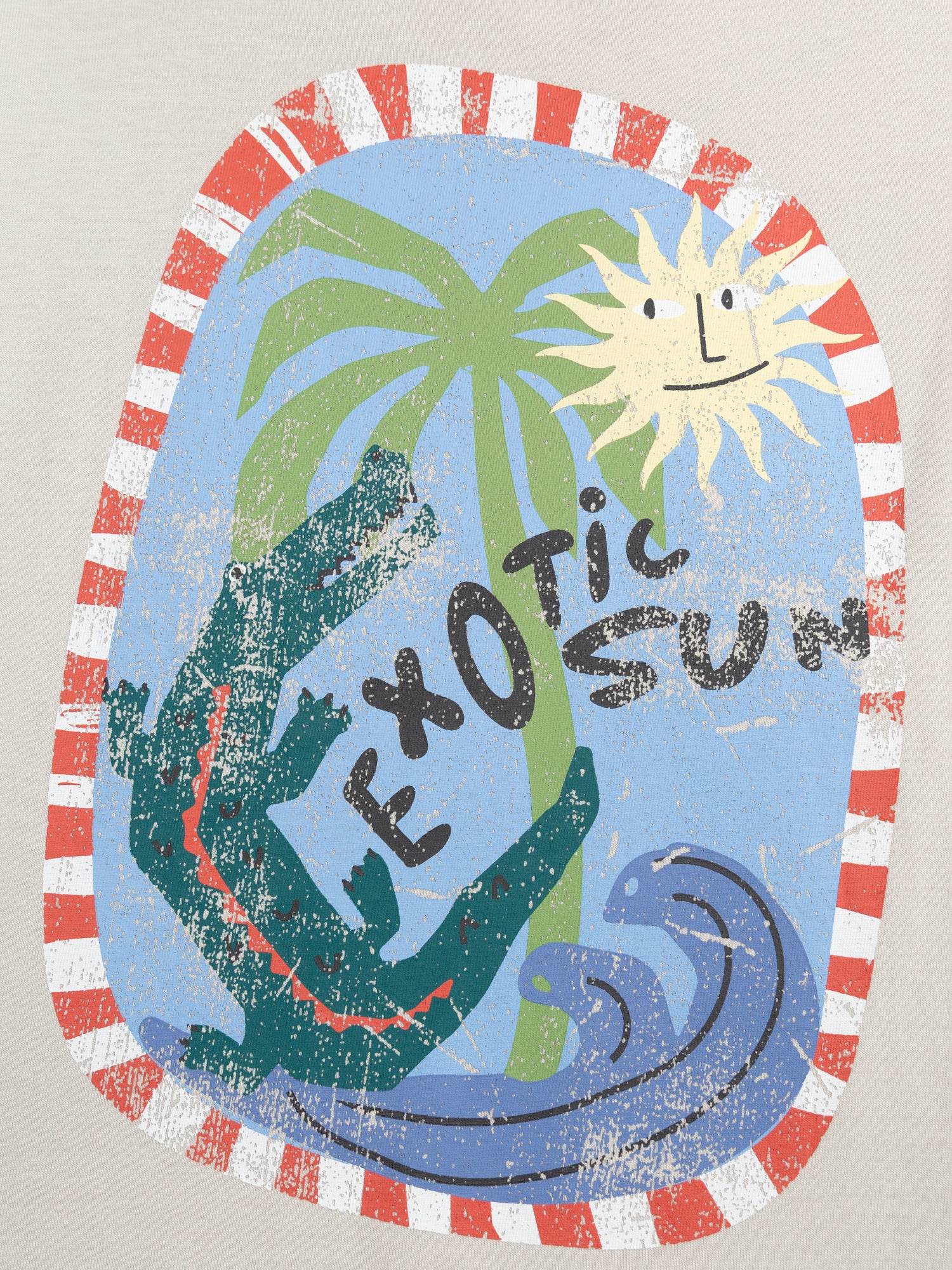 T-shirt beige animation exotic sun pour garçon - Image 4