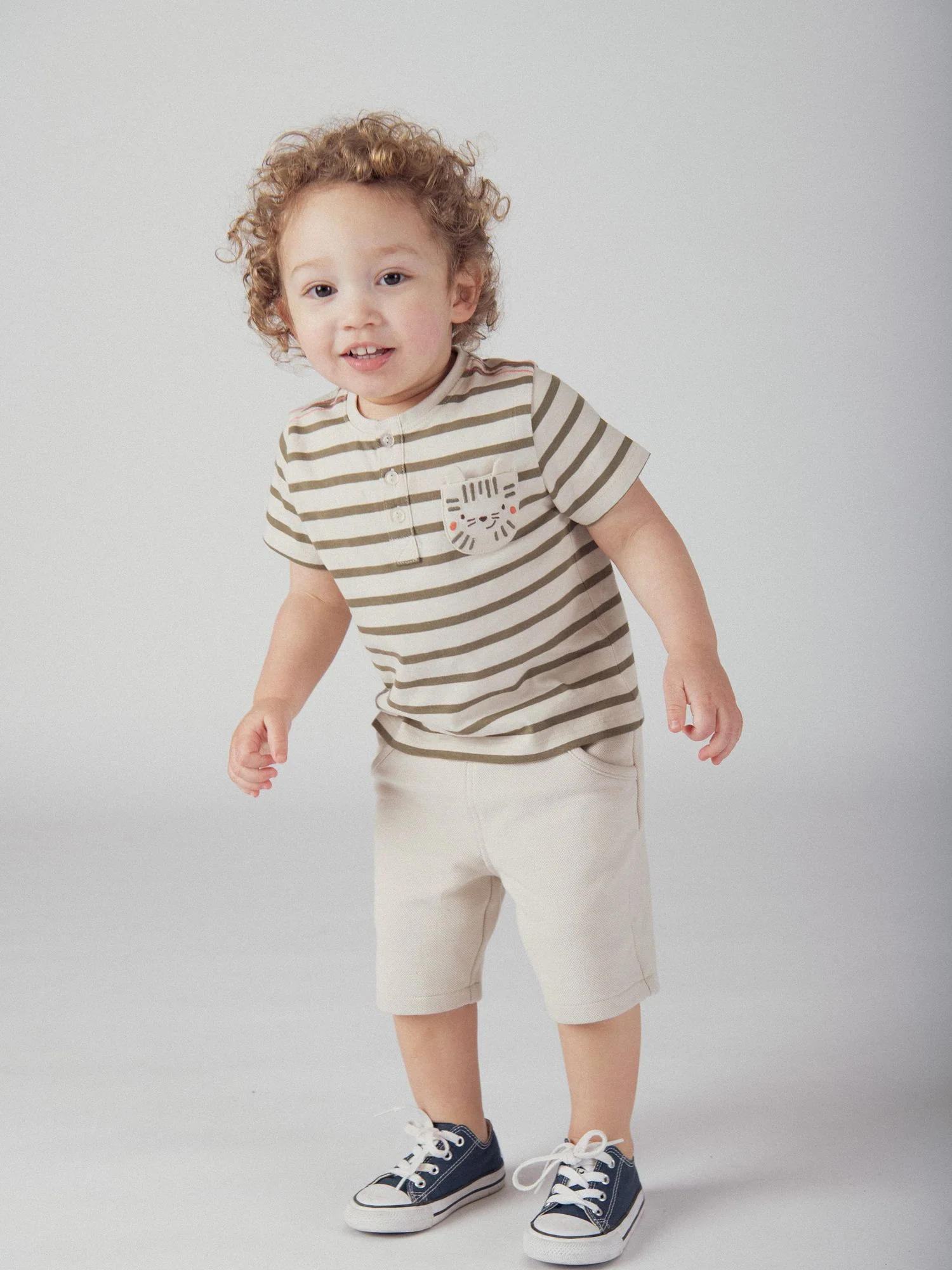 Tee-shirt sable à rayures "Tigre" pour bébé garçon - Image 2