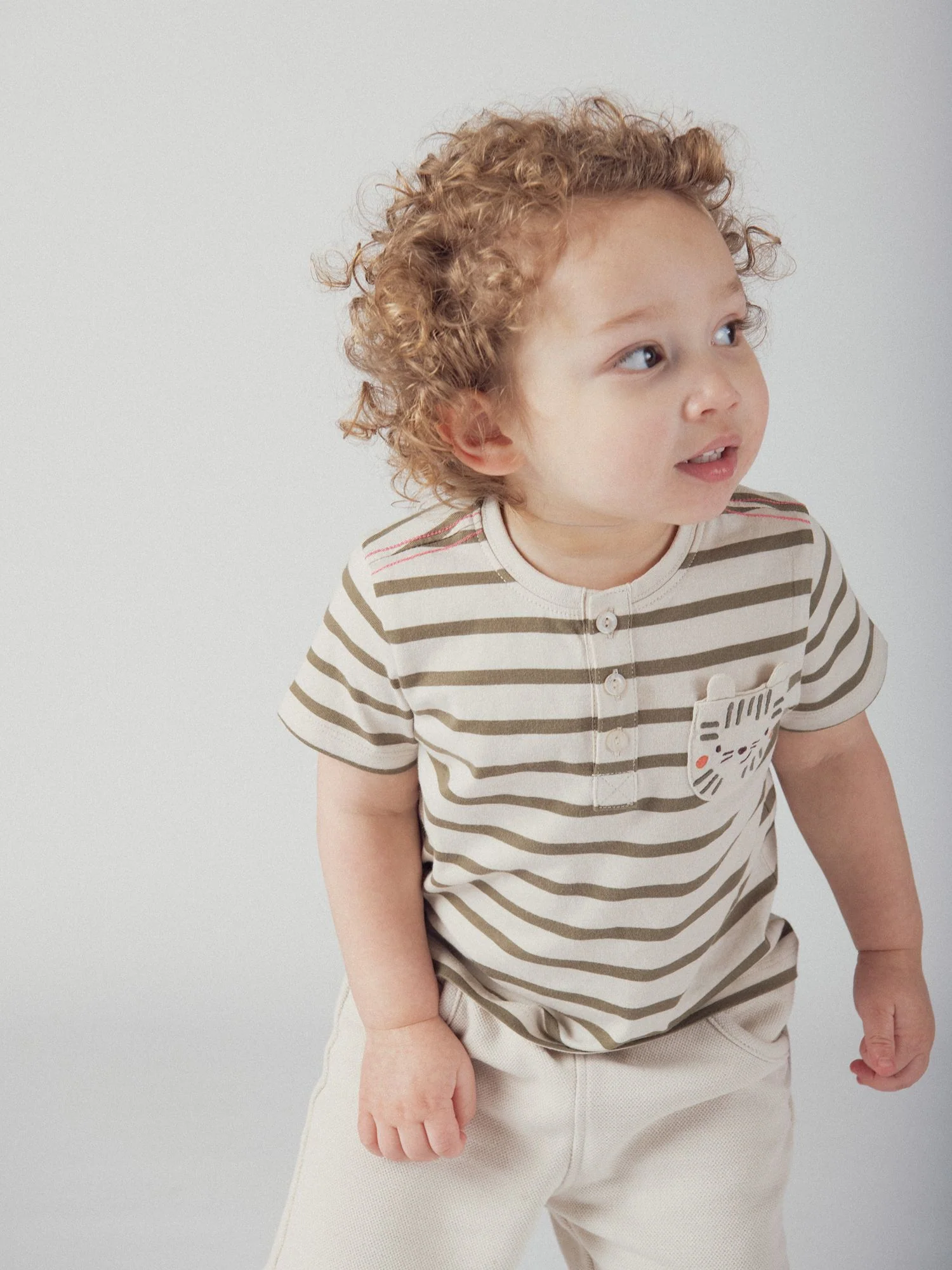 Tee-shirt sable à rayures "Tigre" pour bébé garçon - Image 4