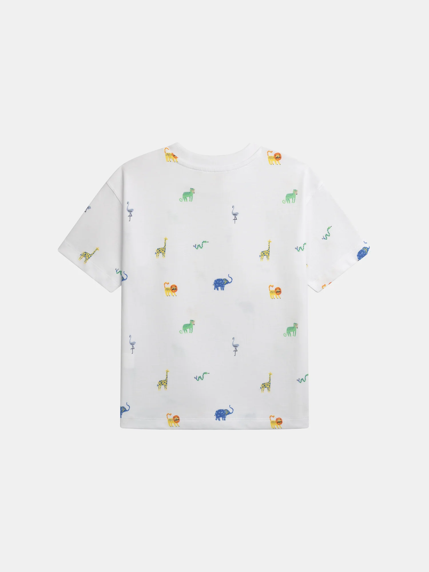 T-shirt blanc imprimé animaux pour garçon - Image 5