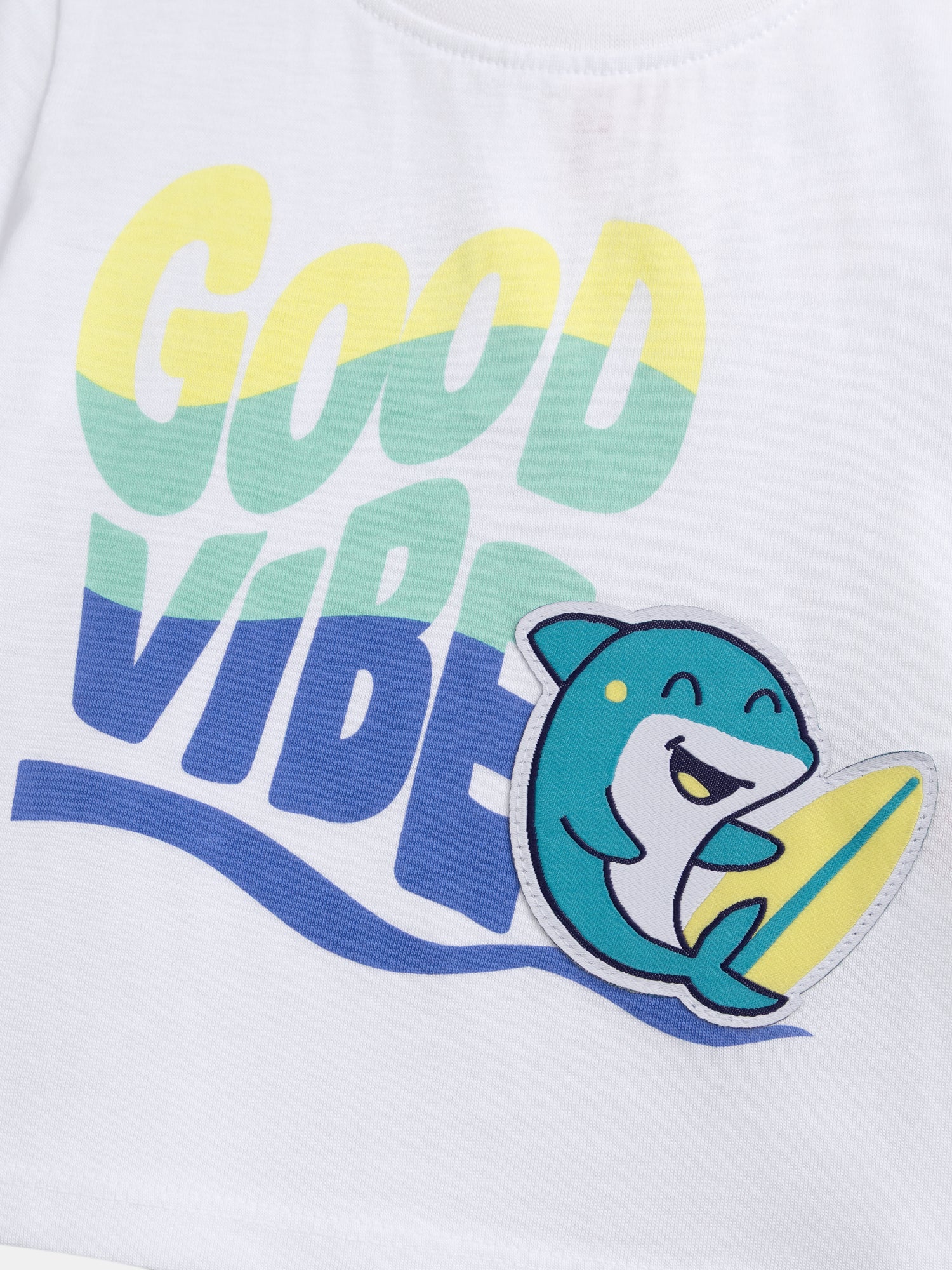 Tee-shirt blanc "Good Vibe"pour bébé garçon - Image 2