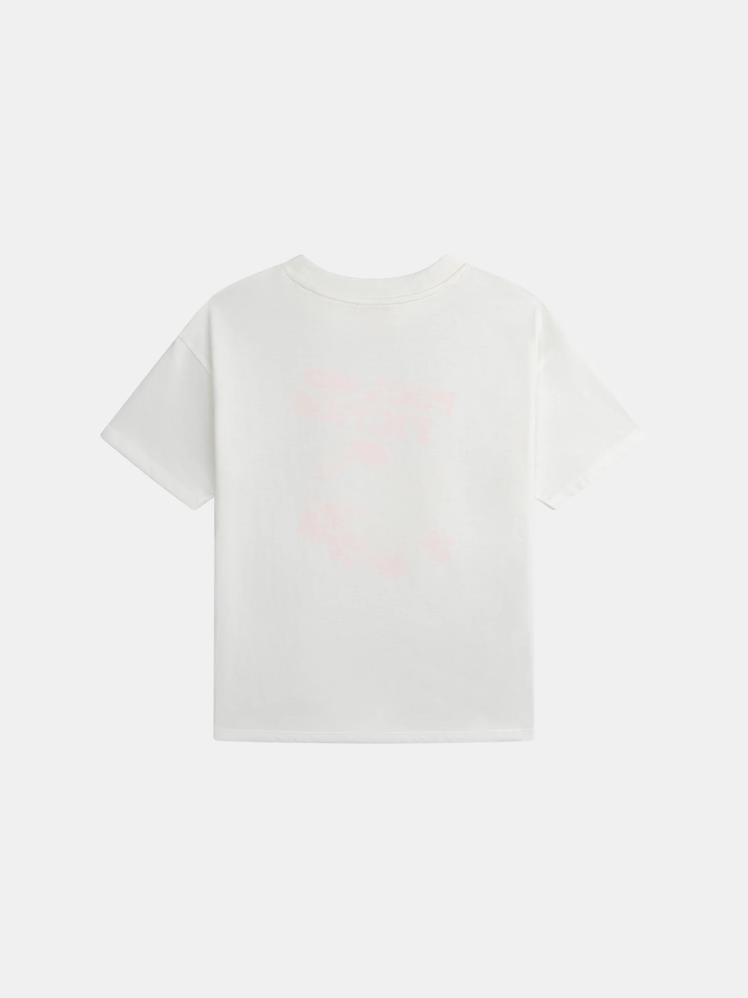 T-shirt oversize écru animation plage pour fille - Image 5