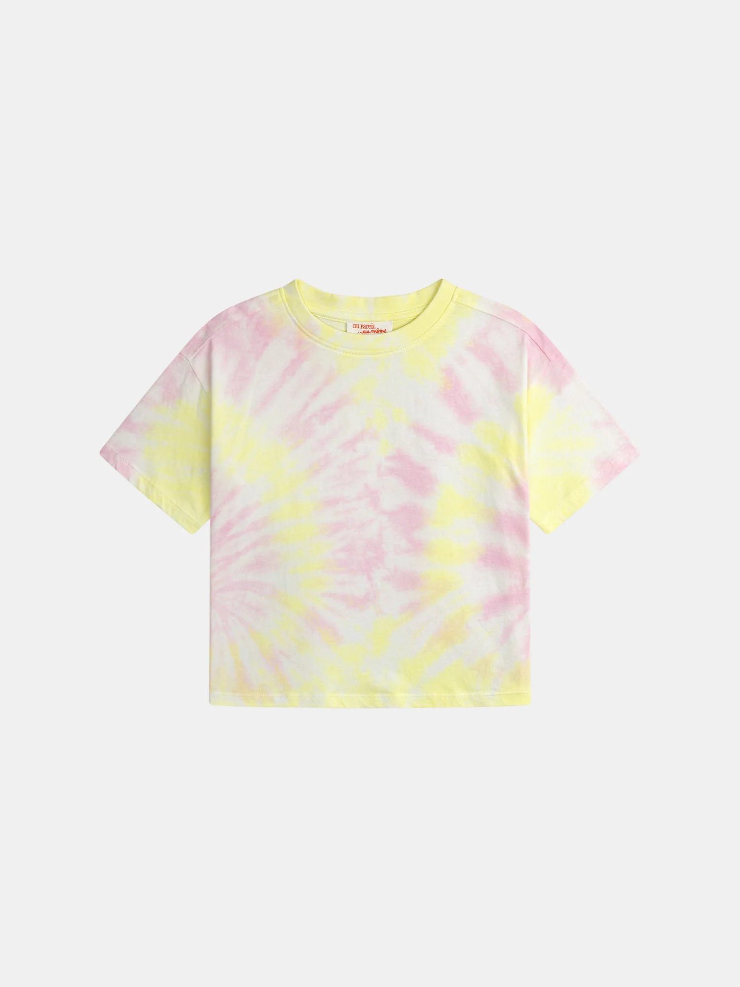 T-shirt tie and dye rose pour fille