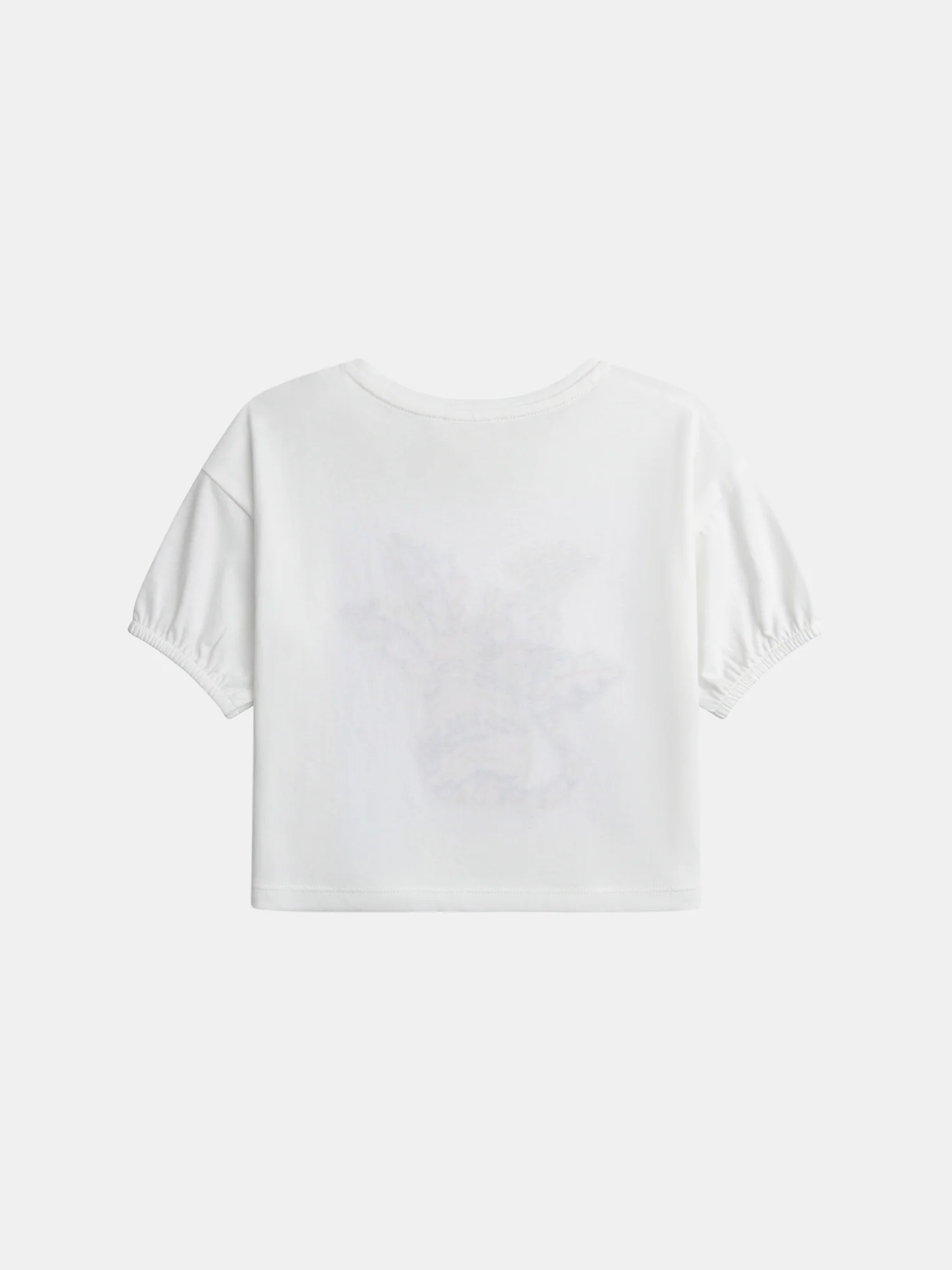 T-shirt écru à broderie tigre pour fille - Image 5