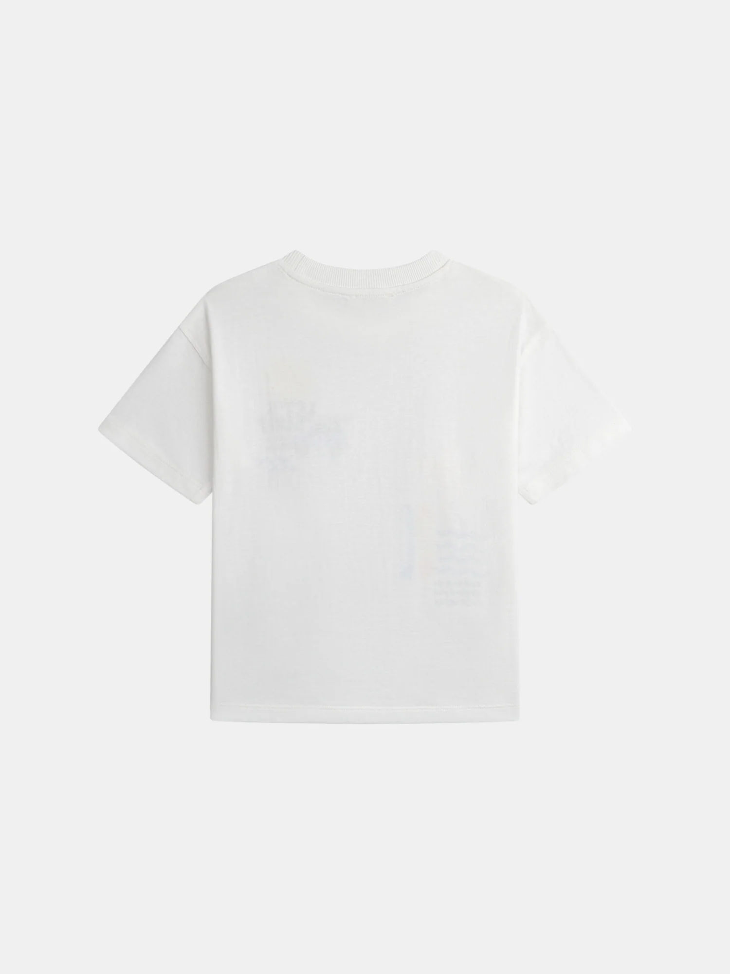 T-shirt écru animations plage pour garçon - Image 5