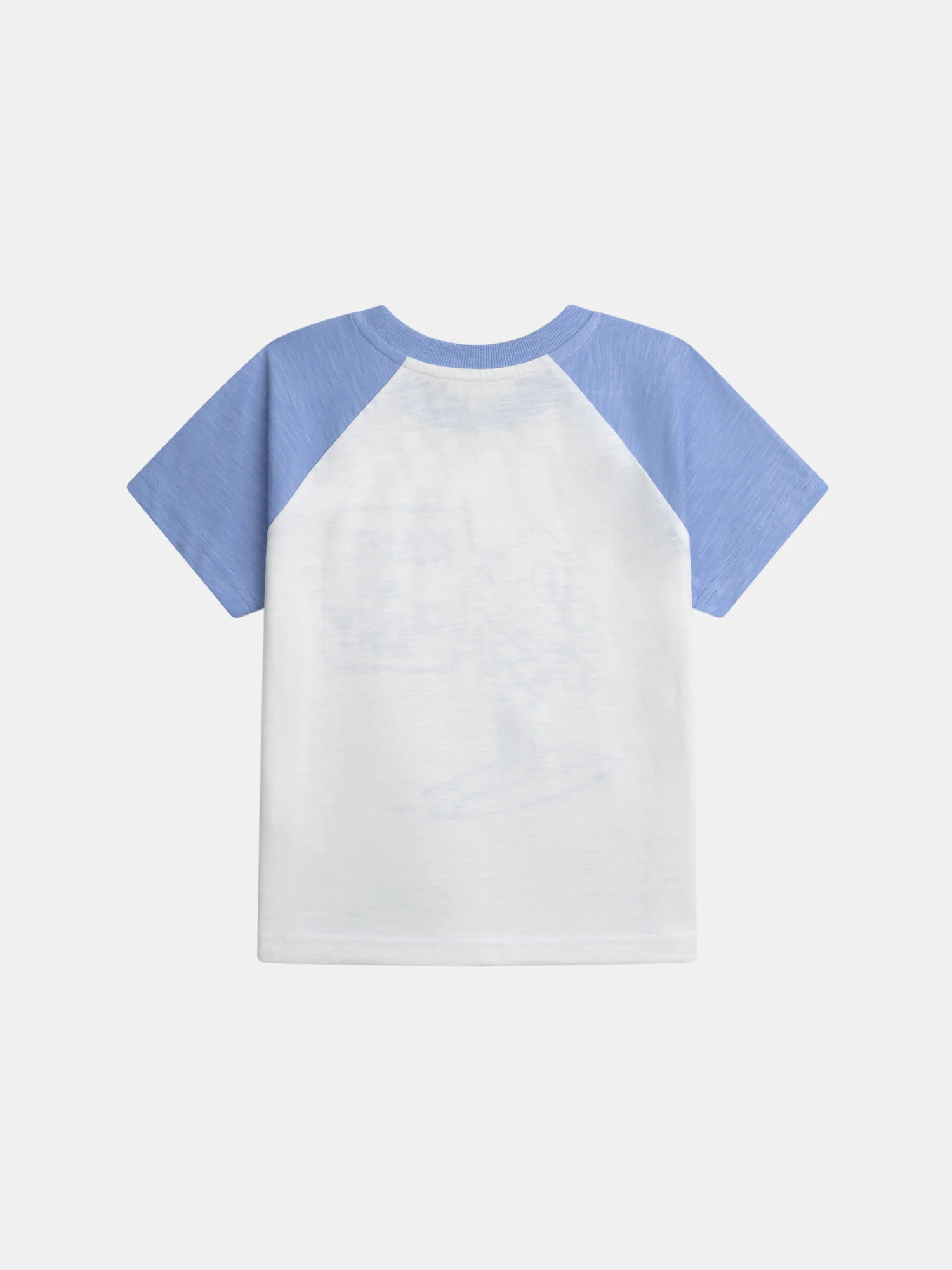 T-shirt écru manches contrastées et animation glace pour garçon - Image 5