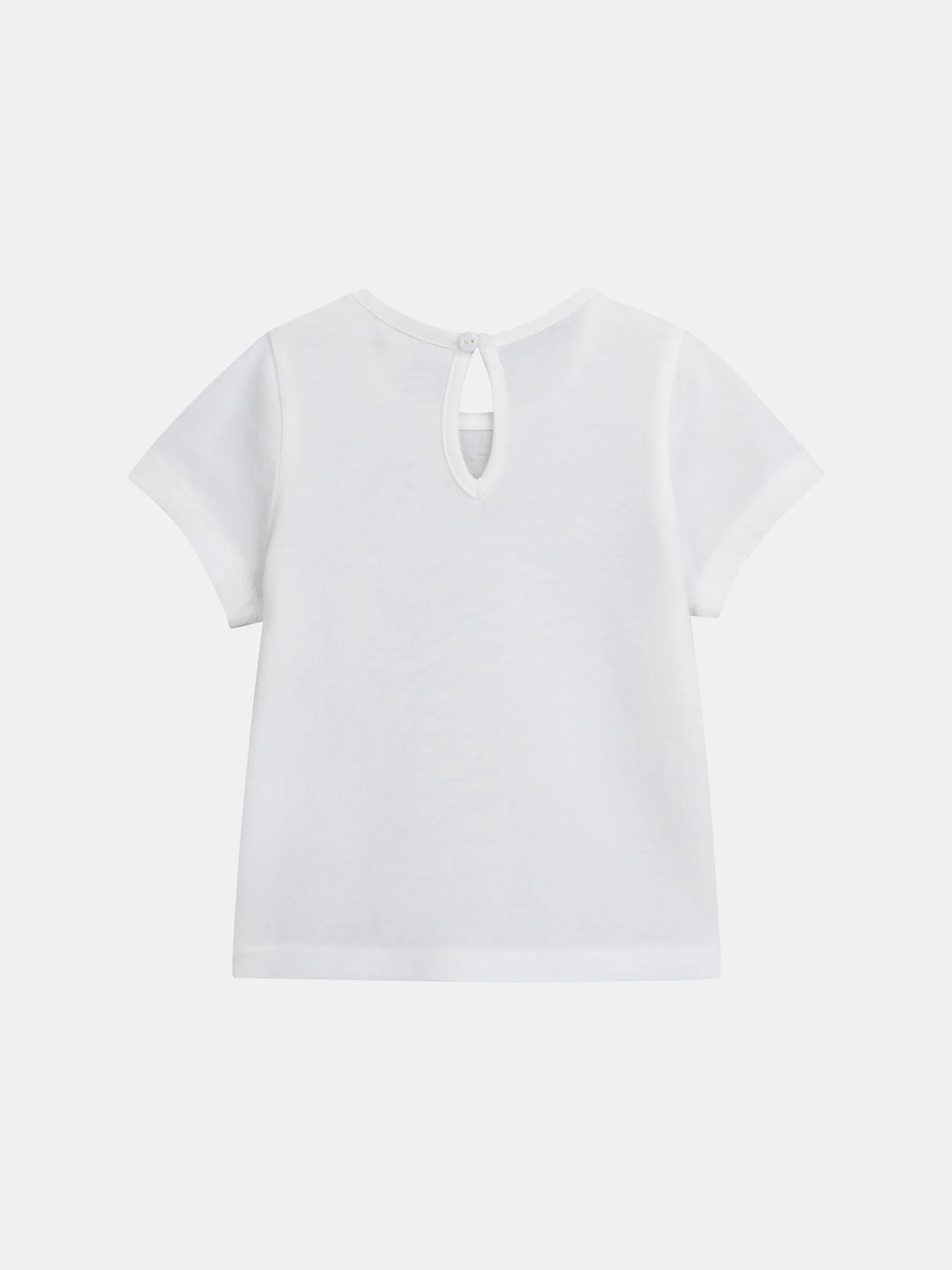 Tee-shirt écru avec imprimé "Monde Marin" pour bébé fille - Image 3