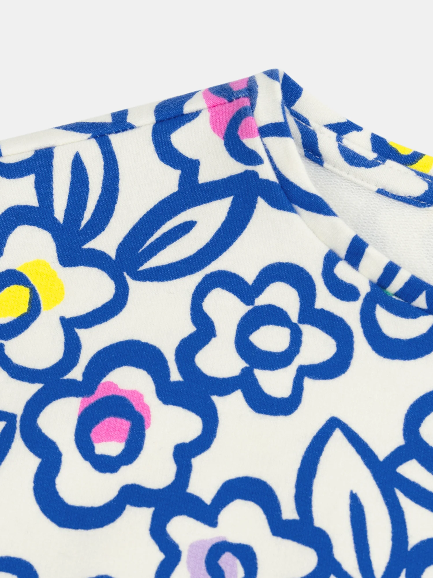 T-shirt écru à imprimé floral pour fille - Image 5
