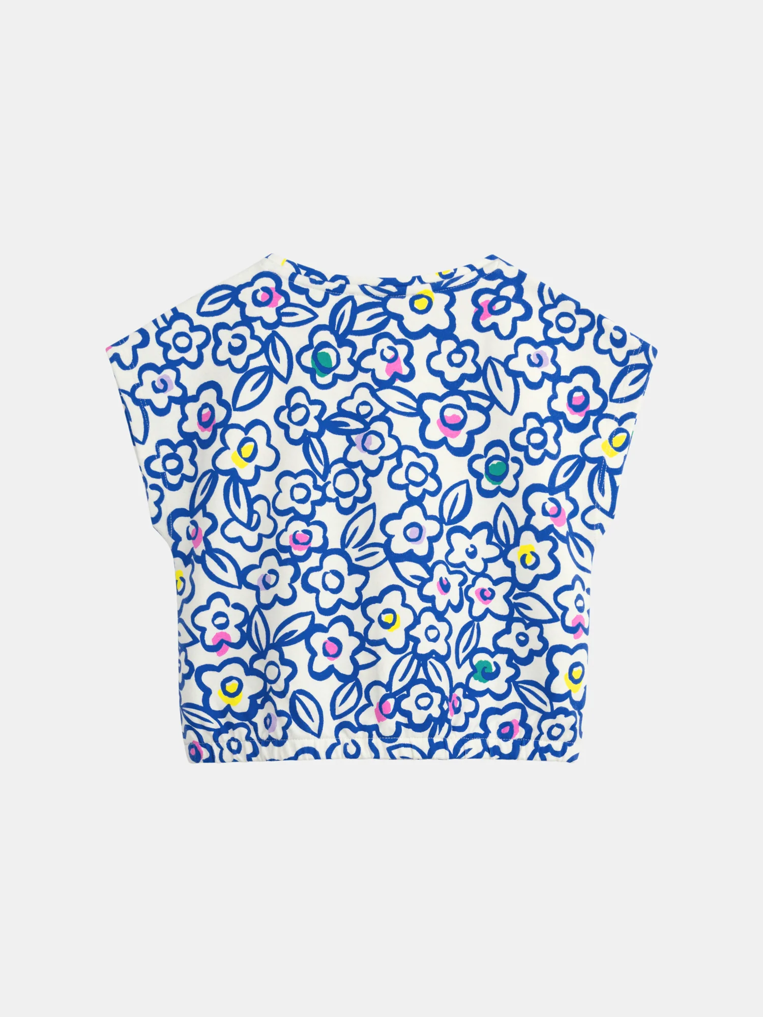 T-shirt écru à imprimé floral pour fille - Image 7