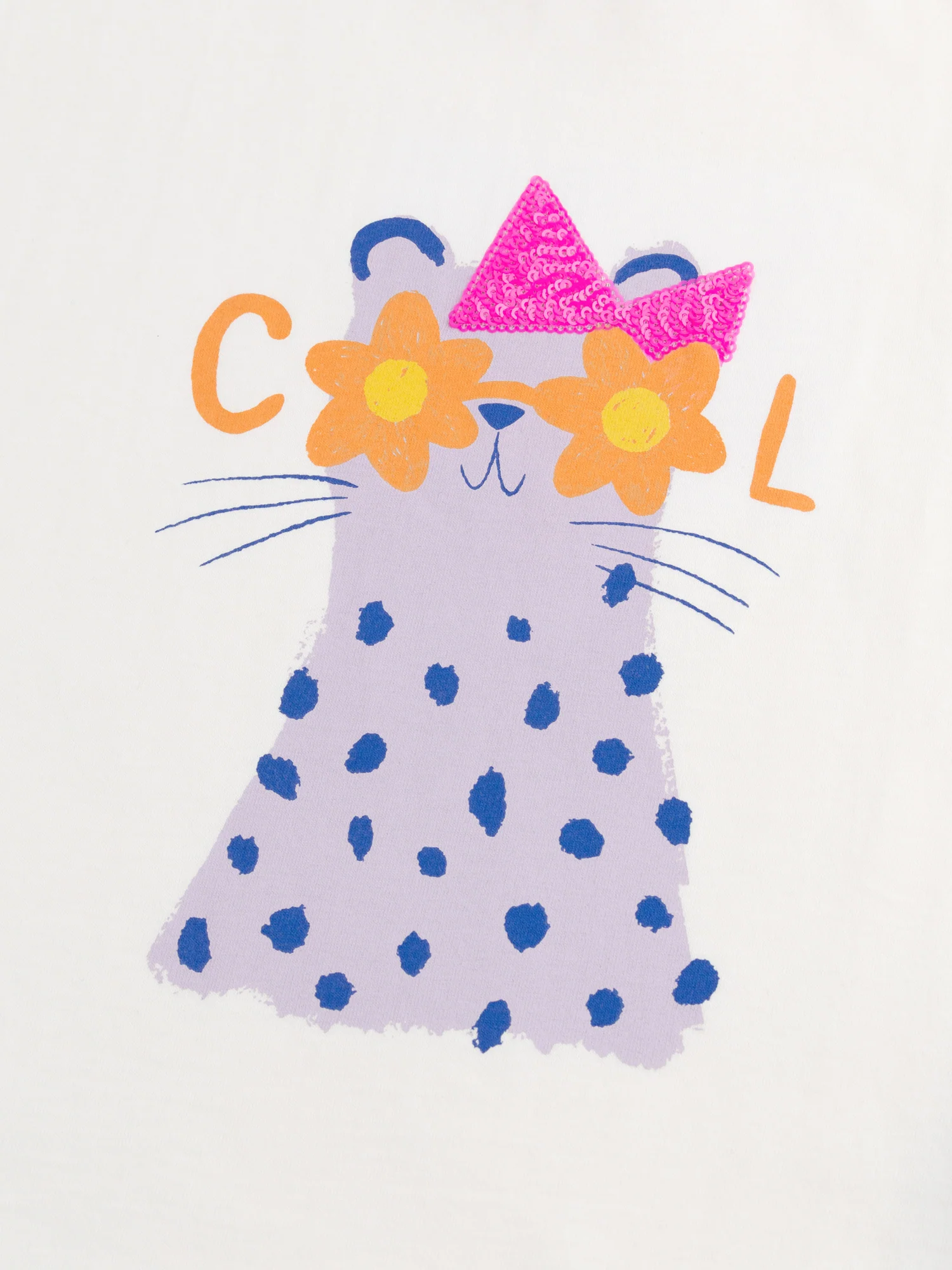 T-shirt écru à animation animale pour fille - Image 5