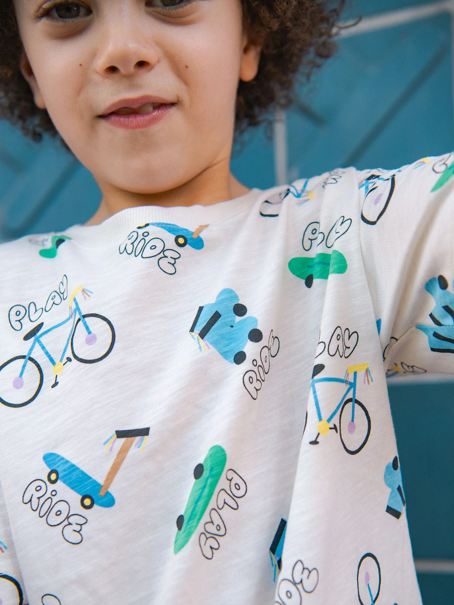 T-shirt écru à imprimé "ride"pour garçon - Image 3