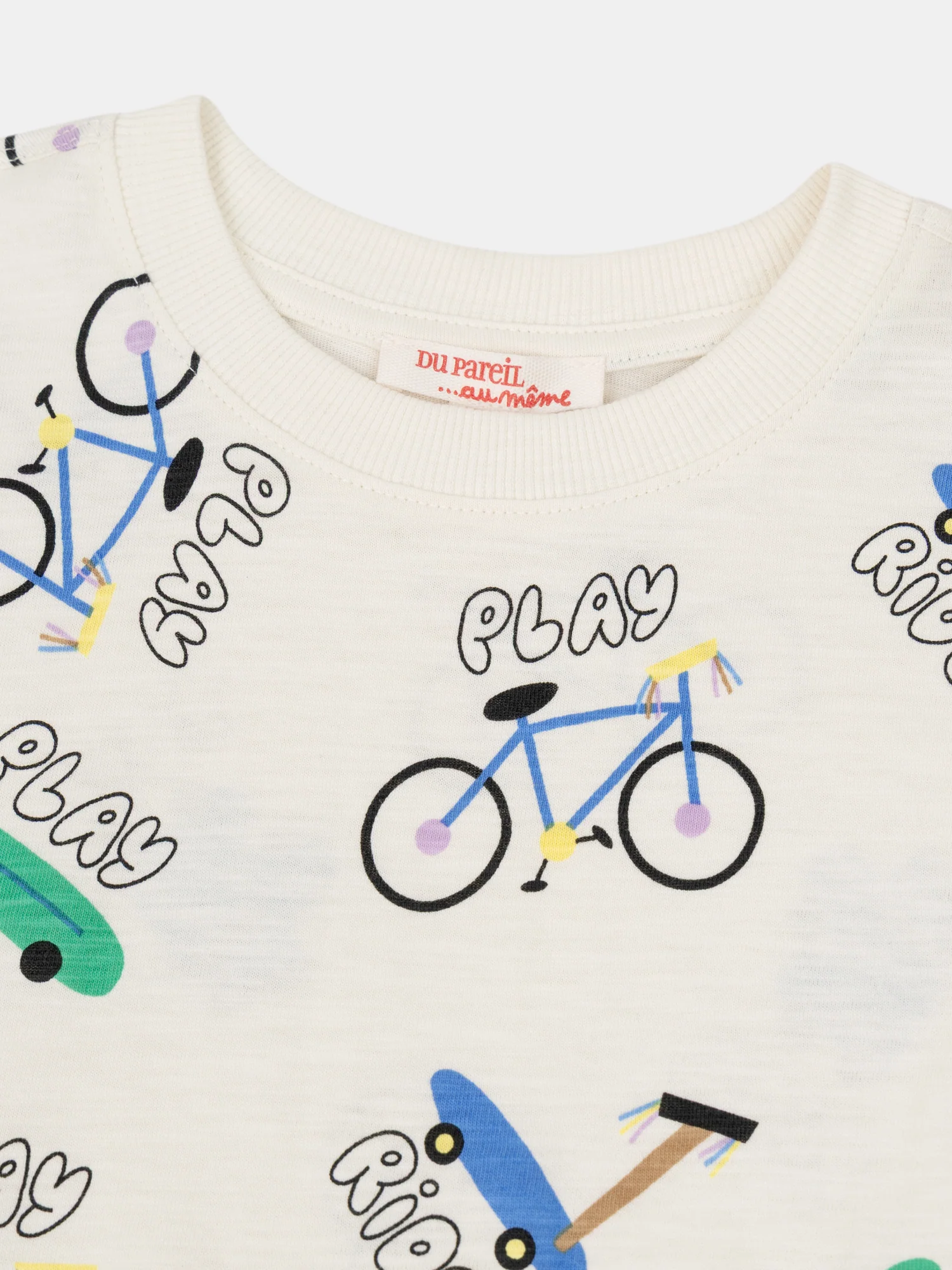 T-shirt écru à imprimé "ride"pour garçon - Image 4