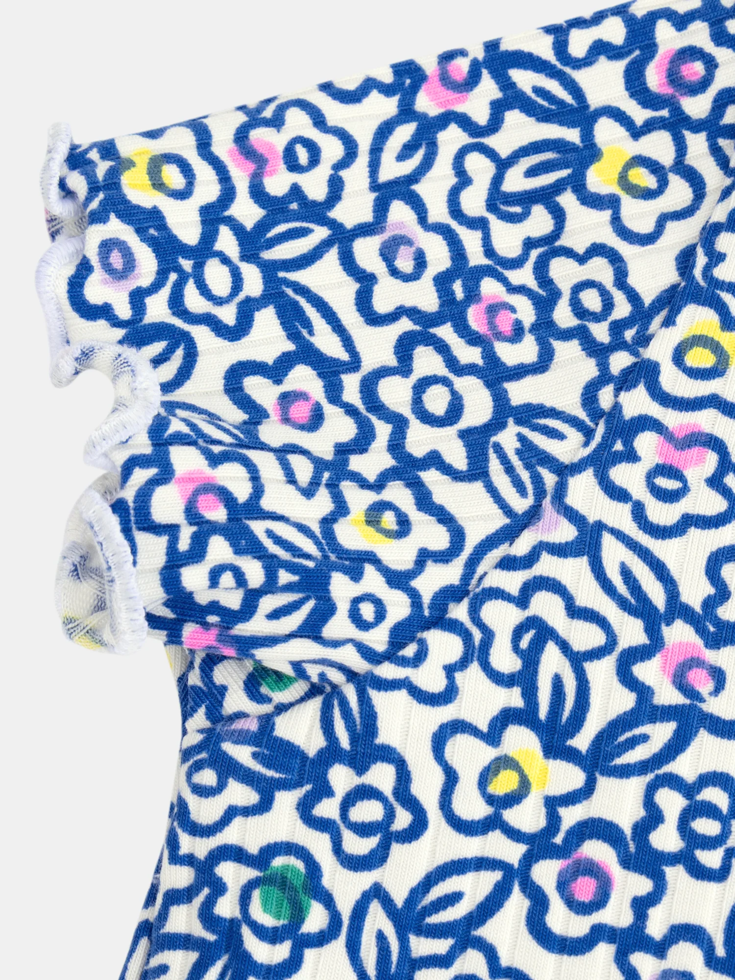 Tee-shirt à fleurs bleu pour bébé fille - Image 6